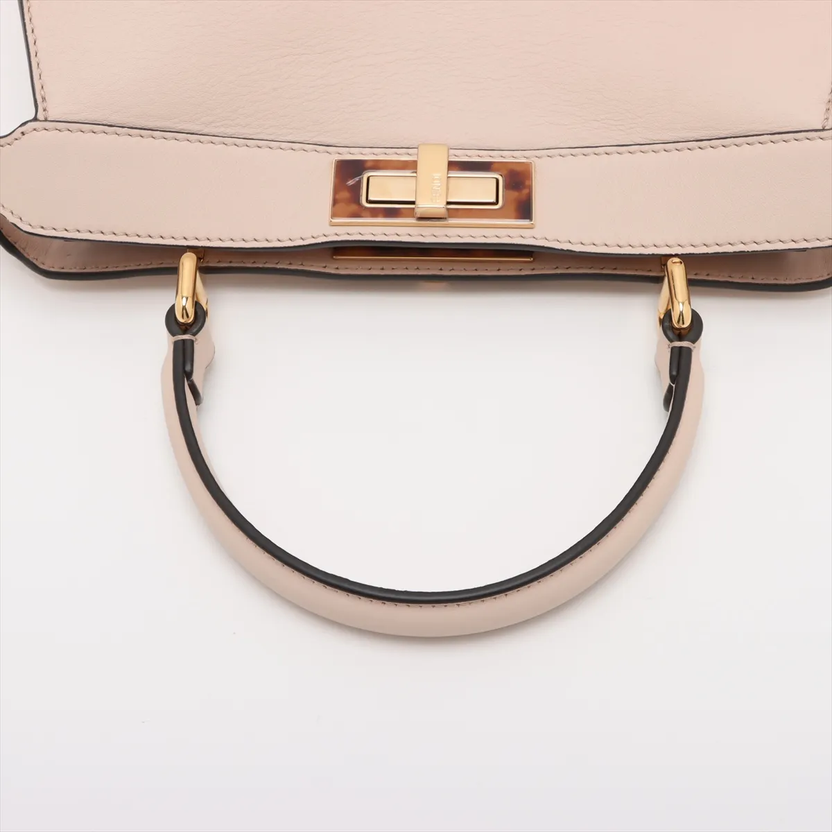 Peekaboo I.U Medium Leather 2-Way Handbag, Beige, 8BN321 — view 5