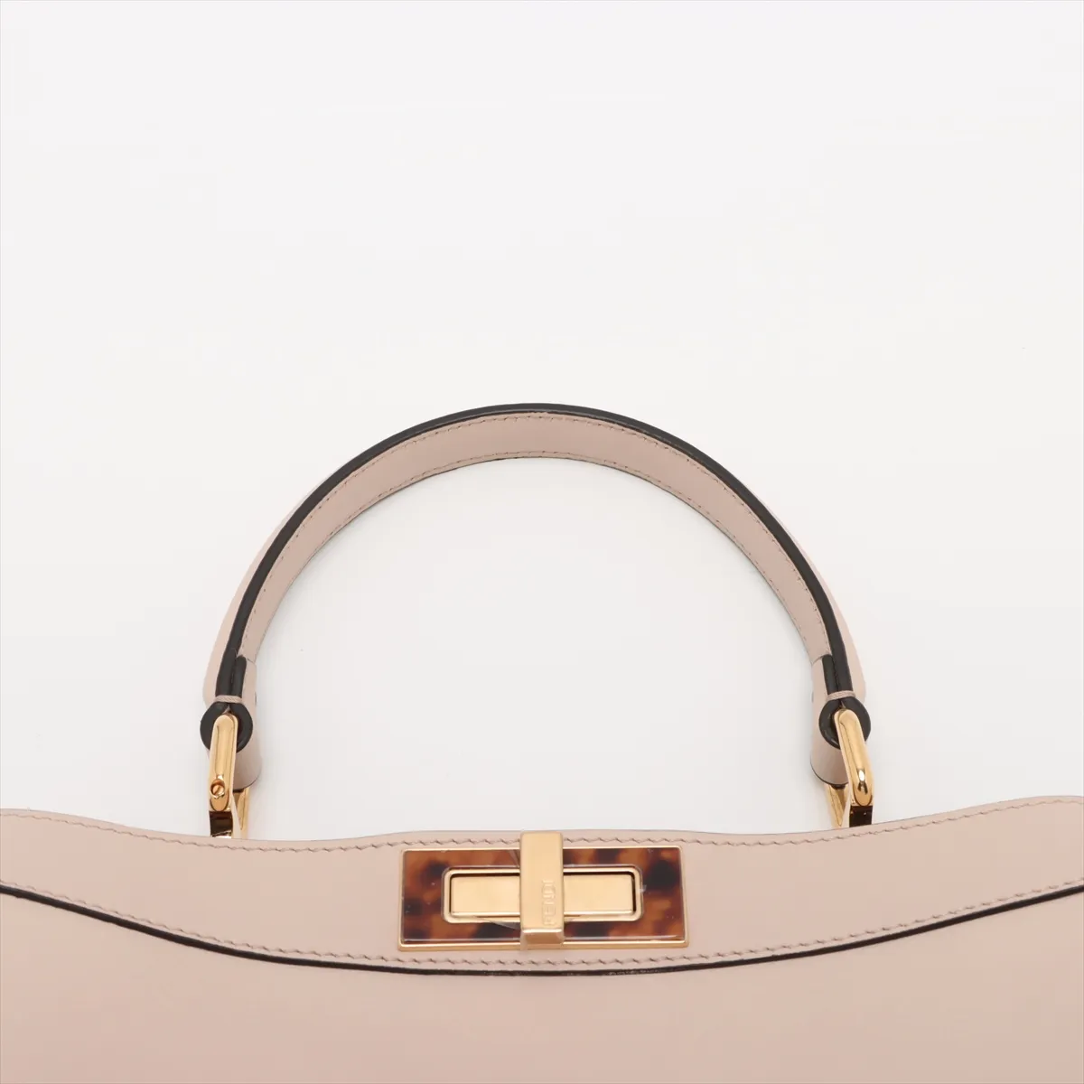 Peekaboo I.U Medium Leather 2-Way Handbag, Beige, 8BN321 — view 6