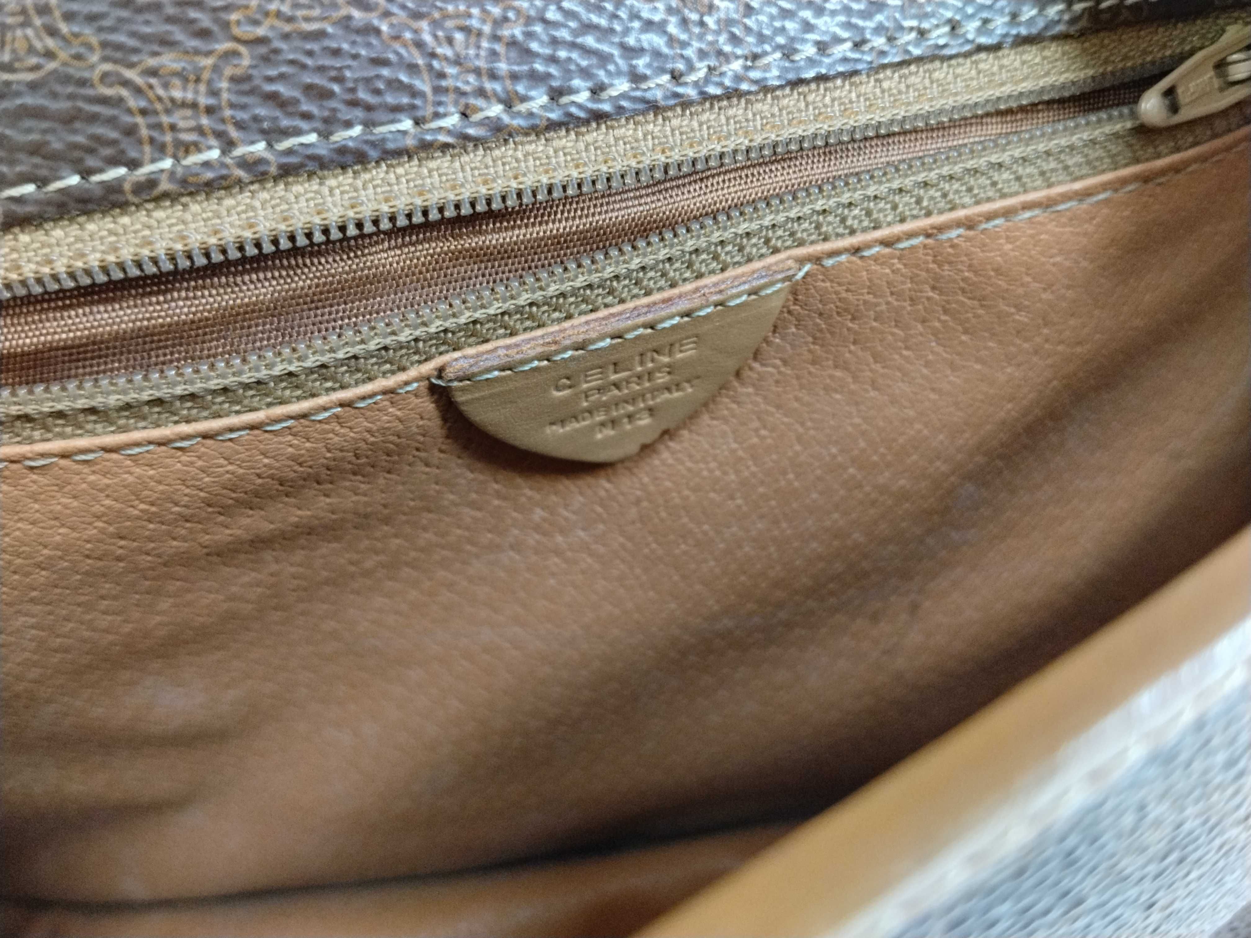 shoulder bag, Macadam pattern, brown shoulder bag — view 12