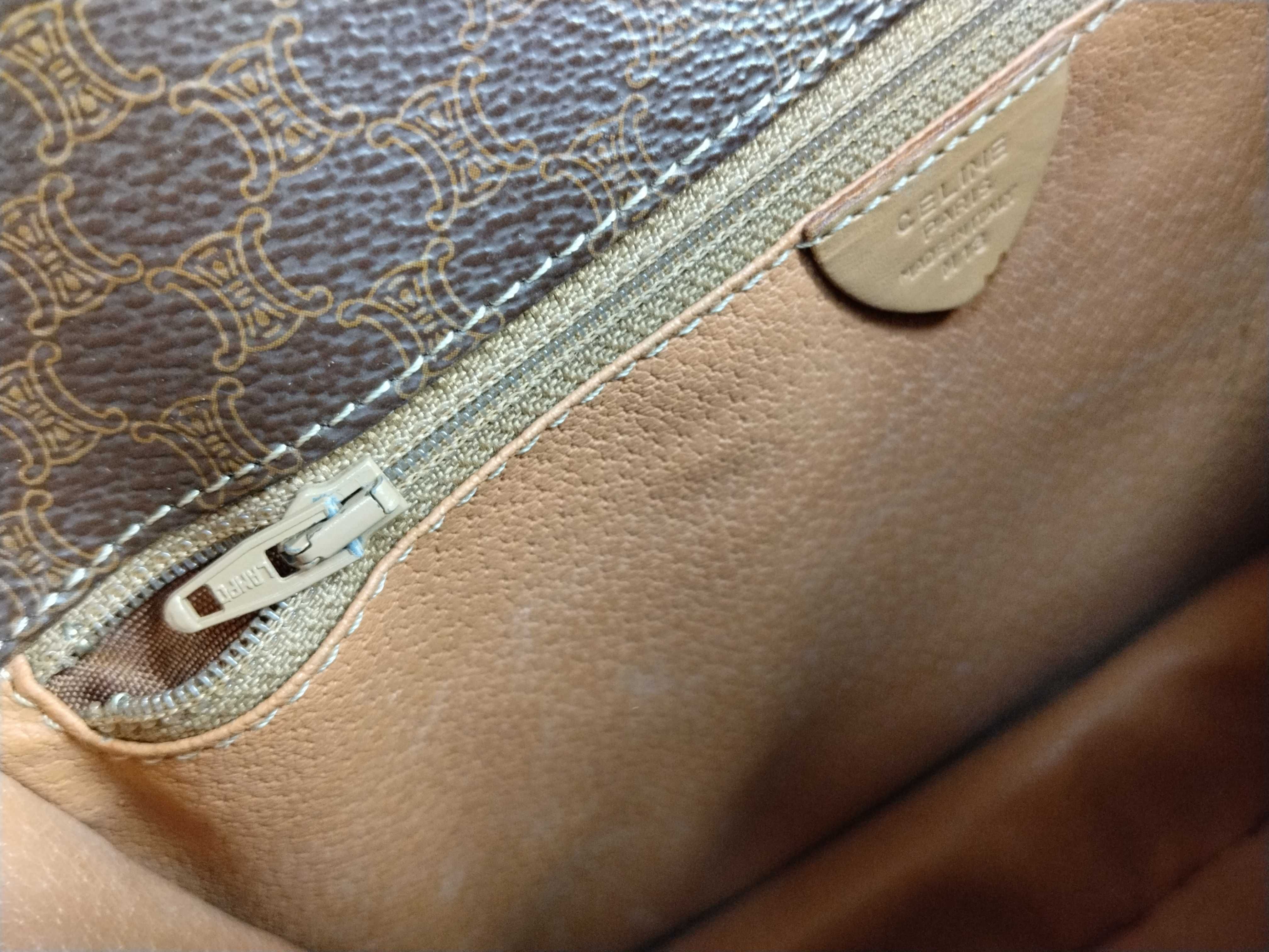 shoulder bag, Macadam pattern, brown shoulder bag — view 14