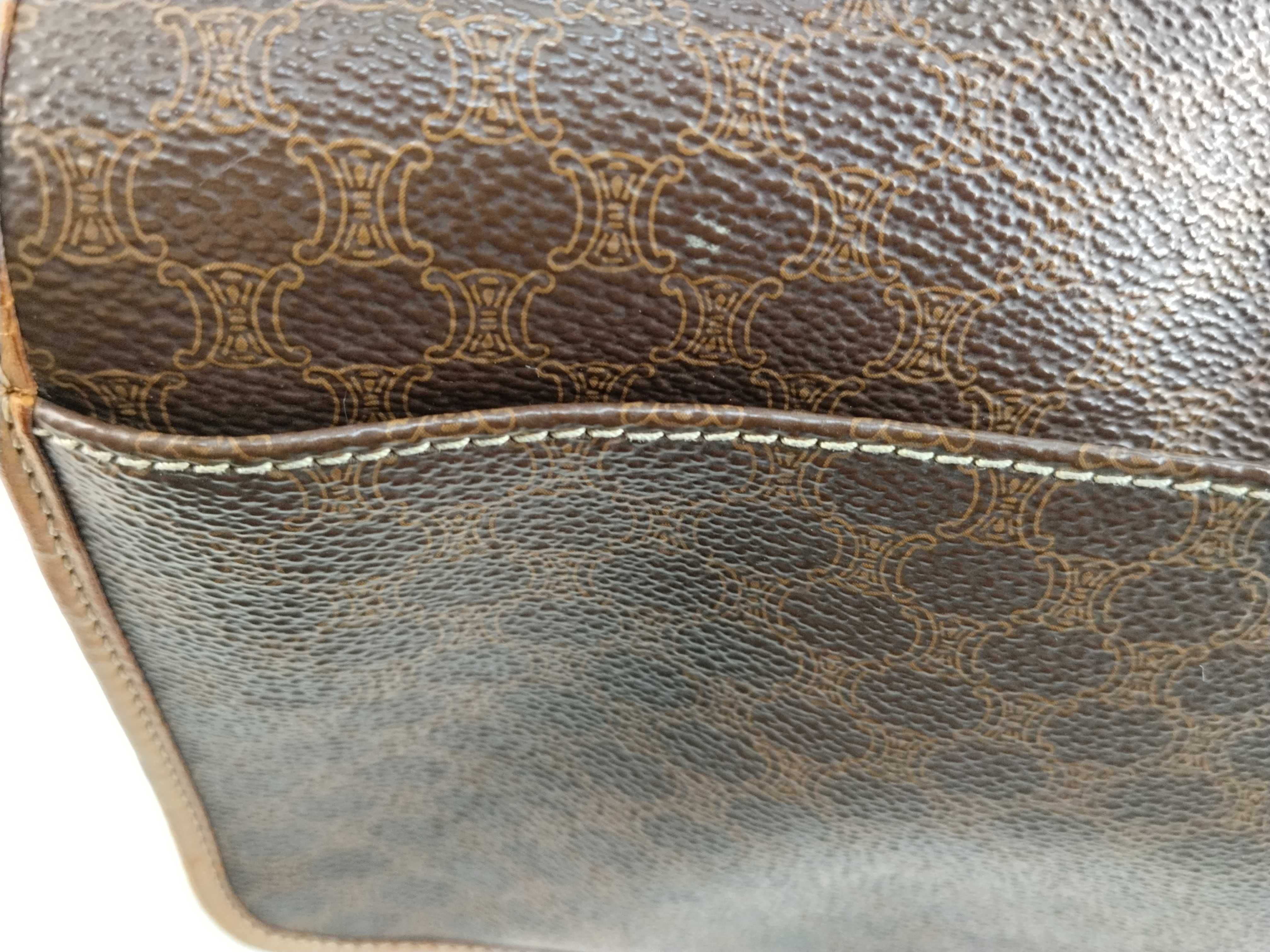 shoulder bag, Macadam pattern, brown shoulder bag — view 15
