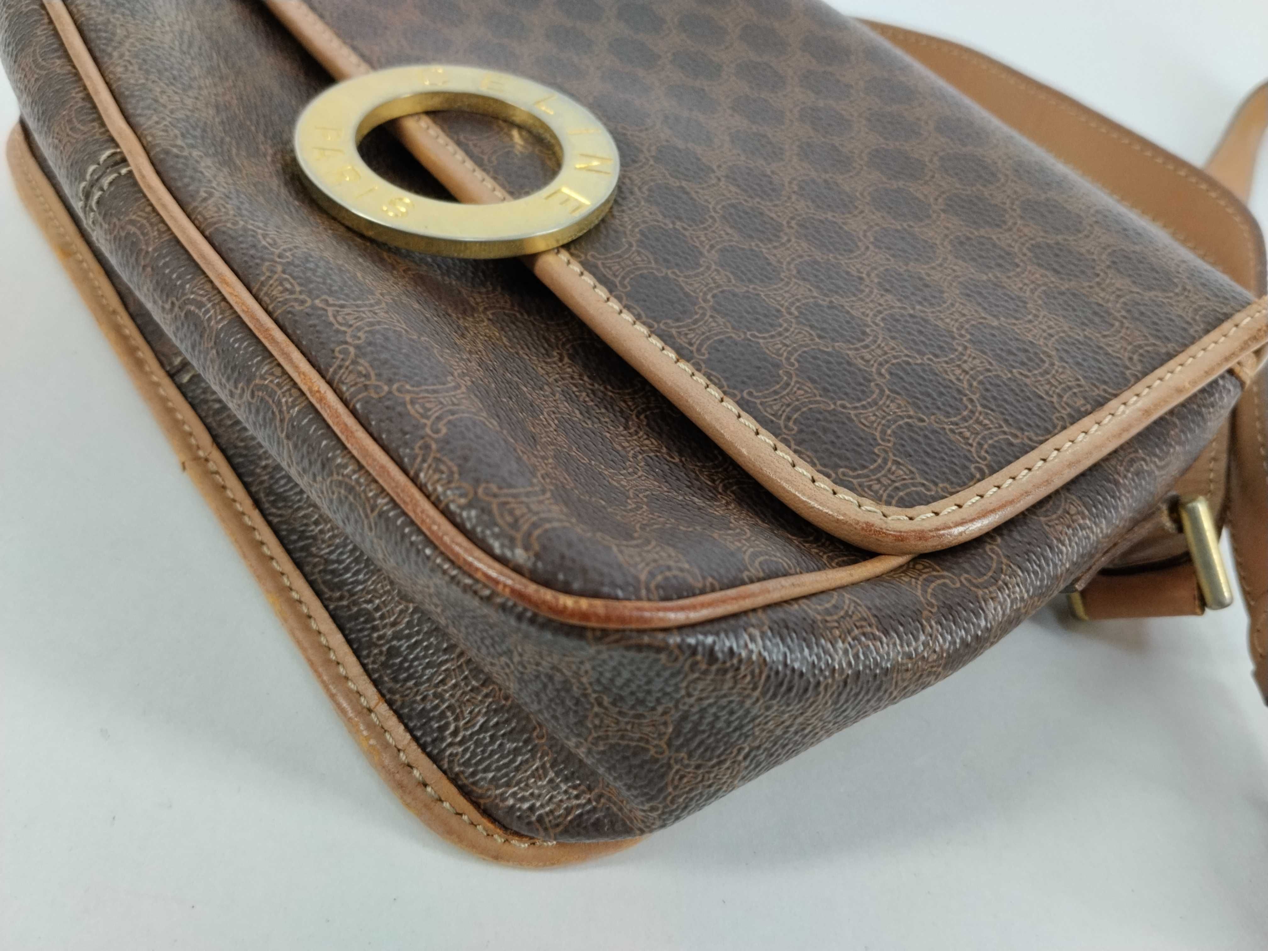 shoulder bag, Macadam pattern, brown shoulder bag — view 6