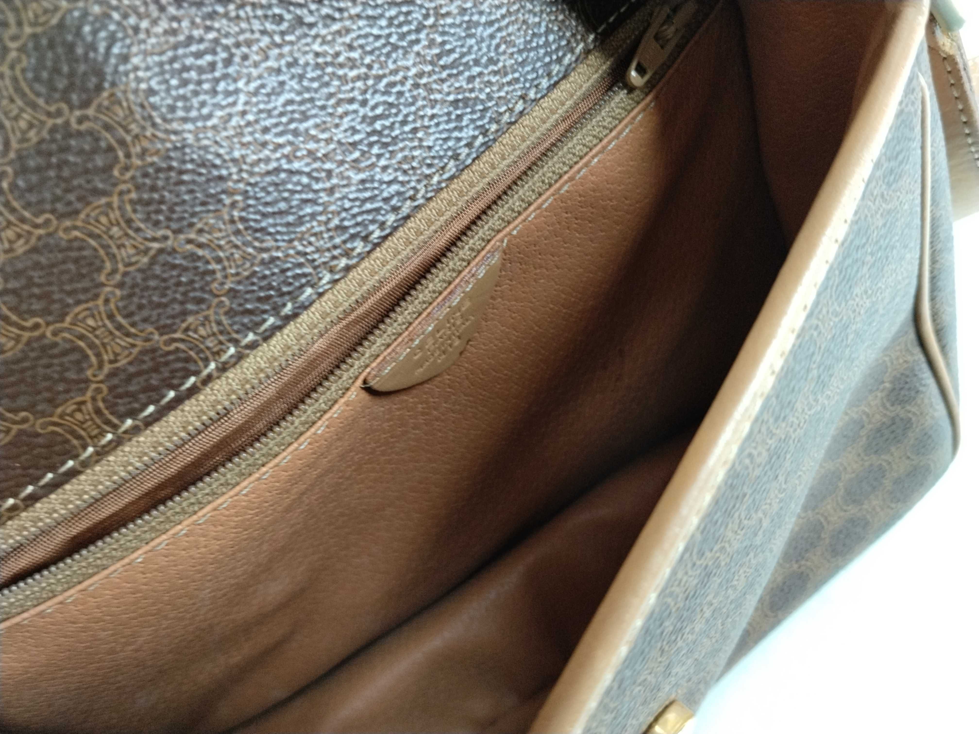 shoulder bag, Macadam pattern, brown shoulder bag — view 10