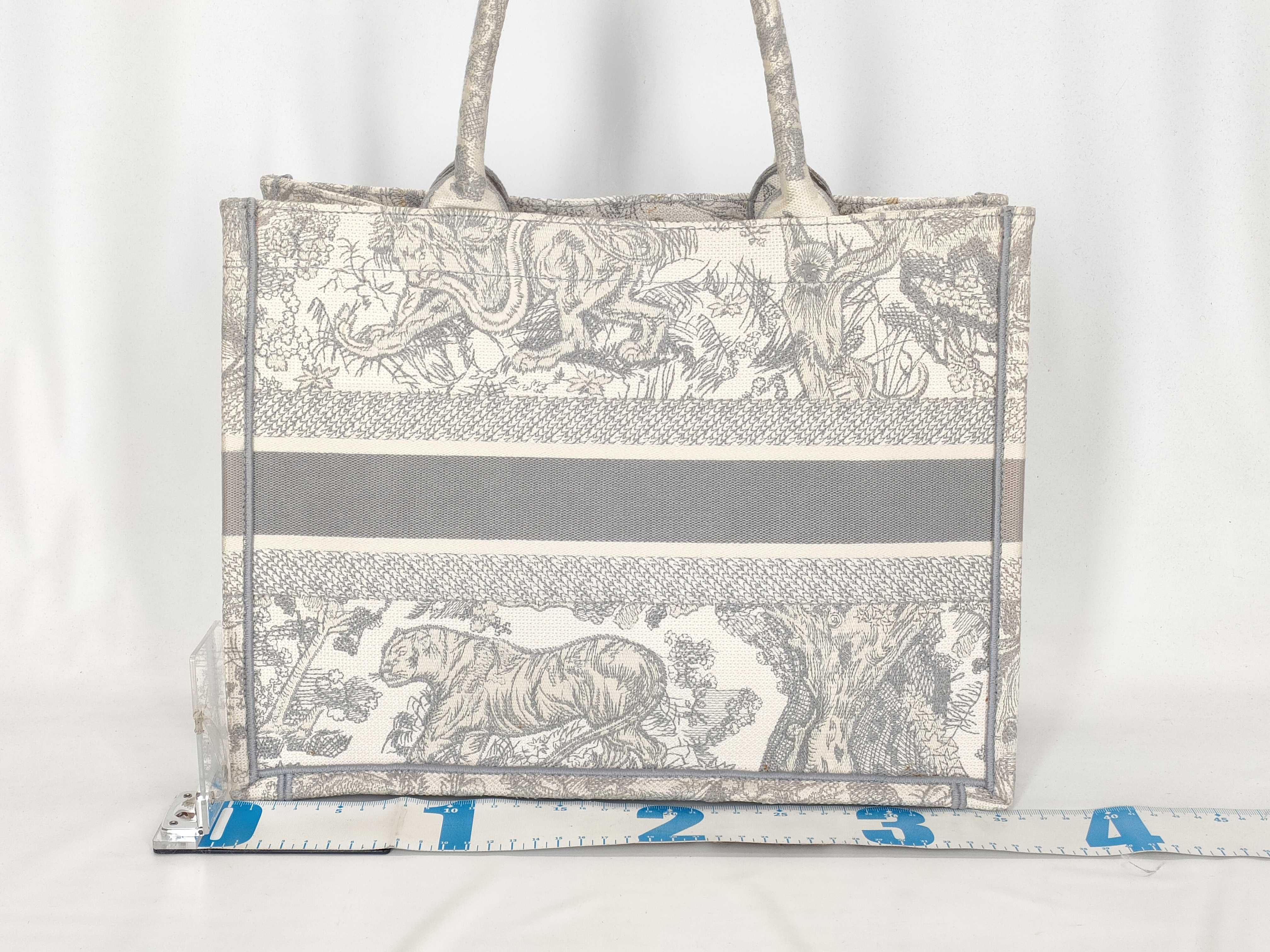 C. Book Tote Medium Grey Tote Bag — view 2
