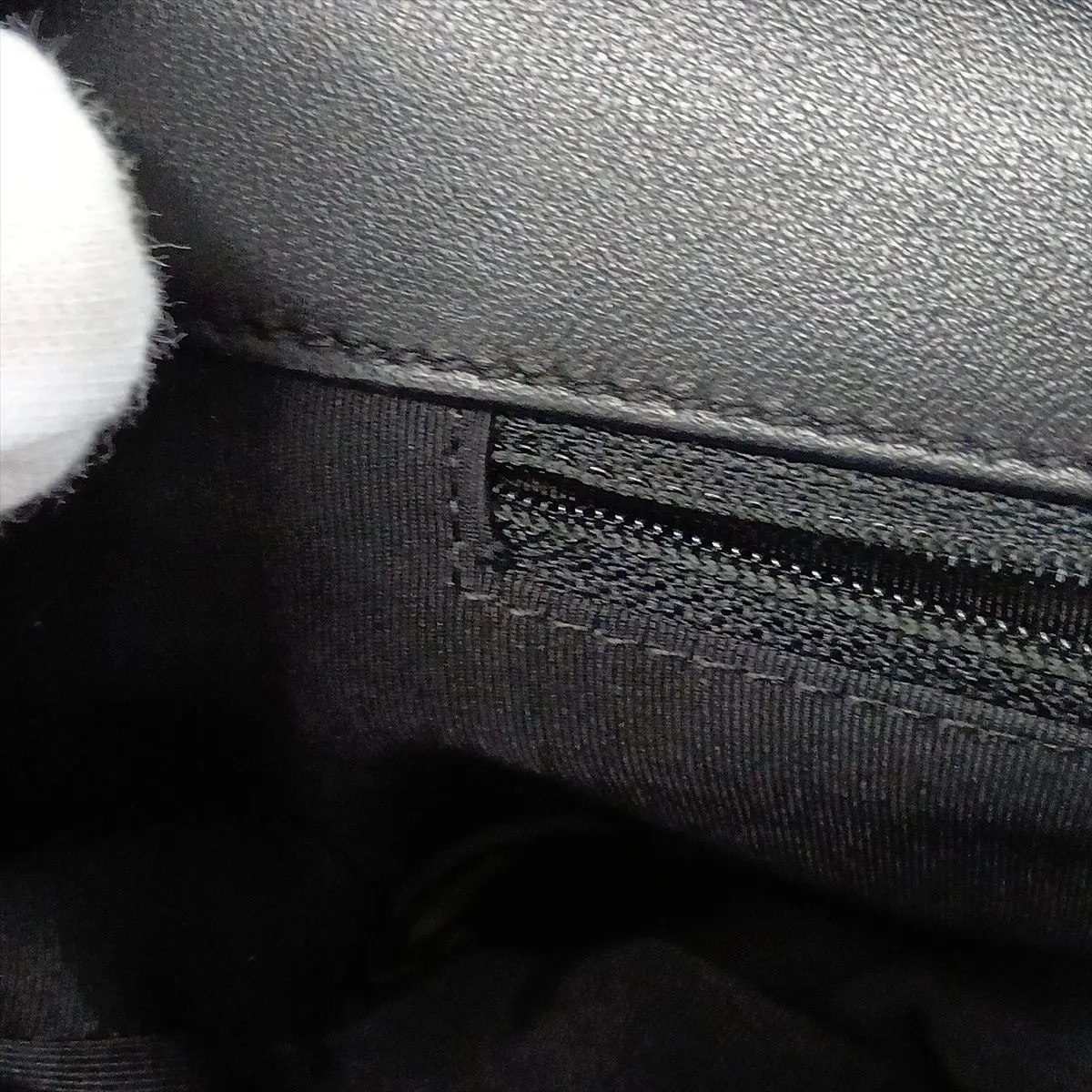 Large Matelassé Lambskin Single Flap Double Chain Bag, Black with Gold Hardware, 21748814, Serial Number 21 — view 13