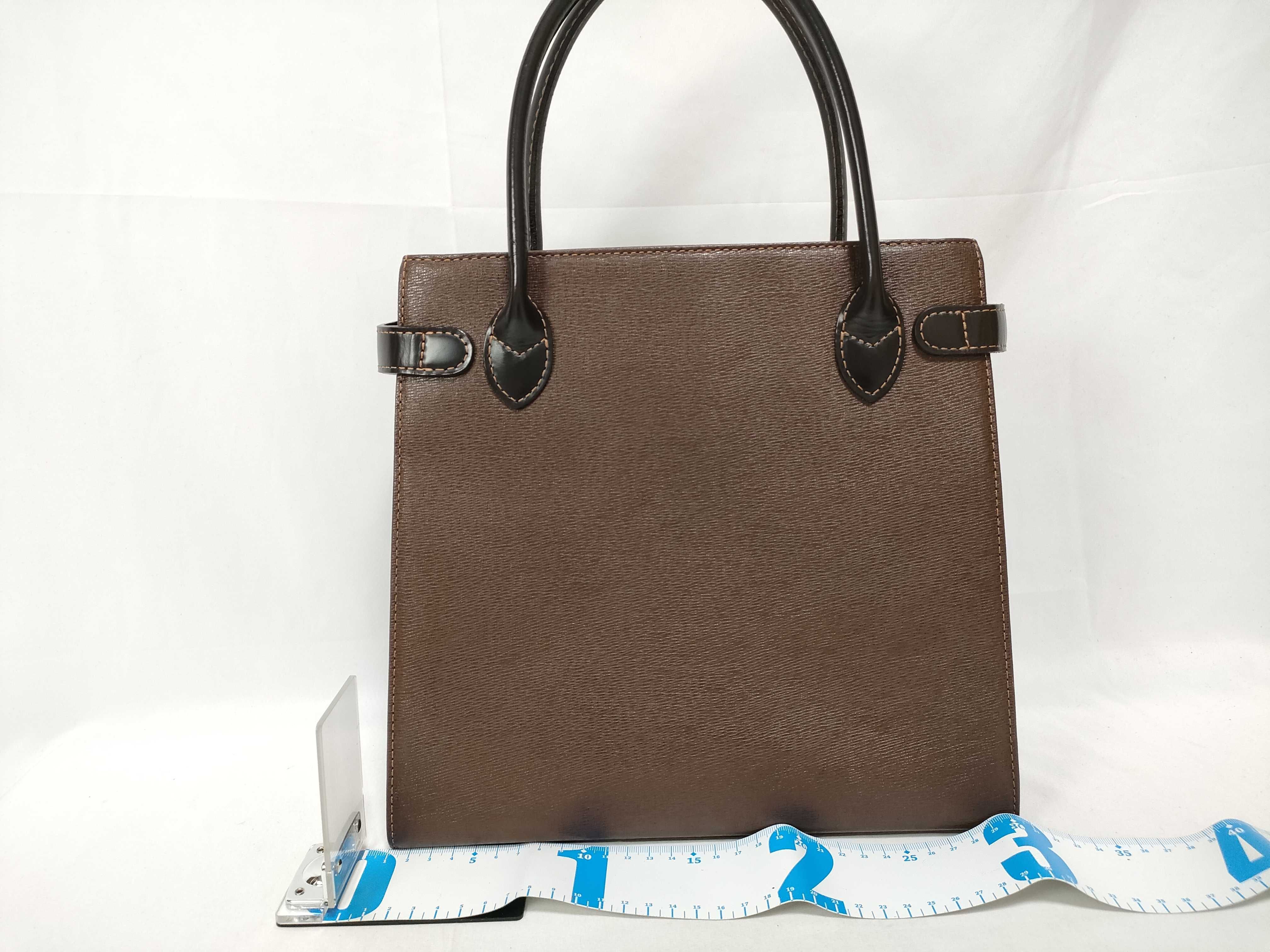 handbag, Nova Check pattern, leather, brown. — view 2