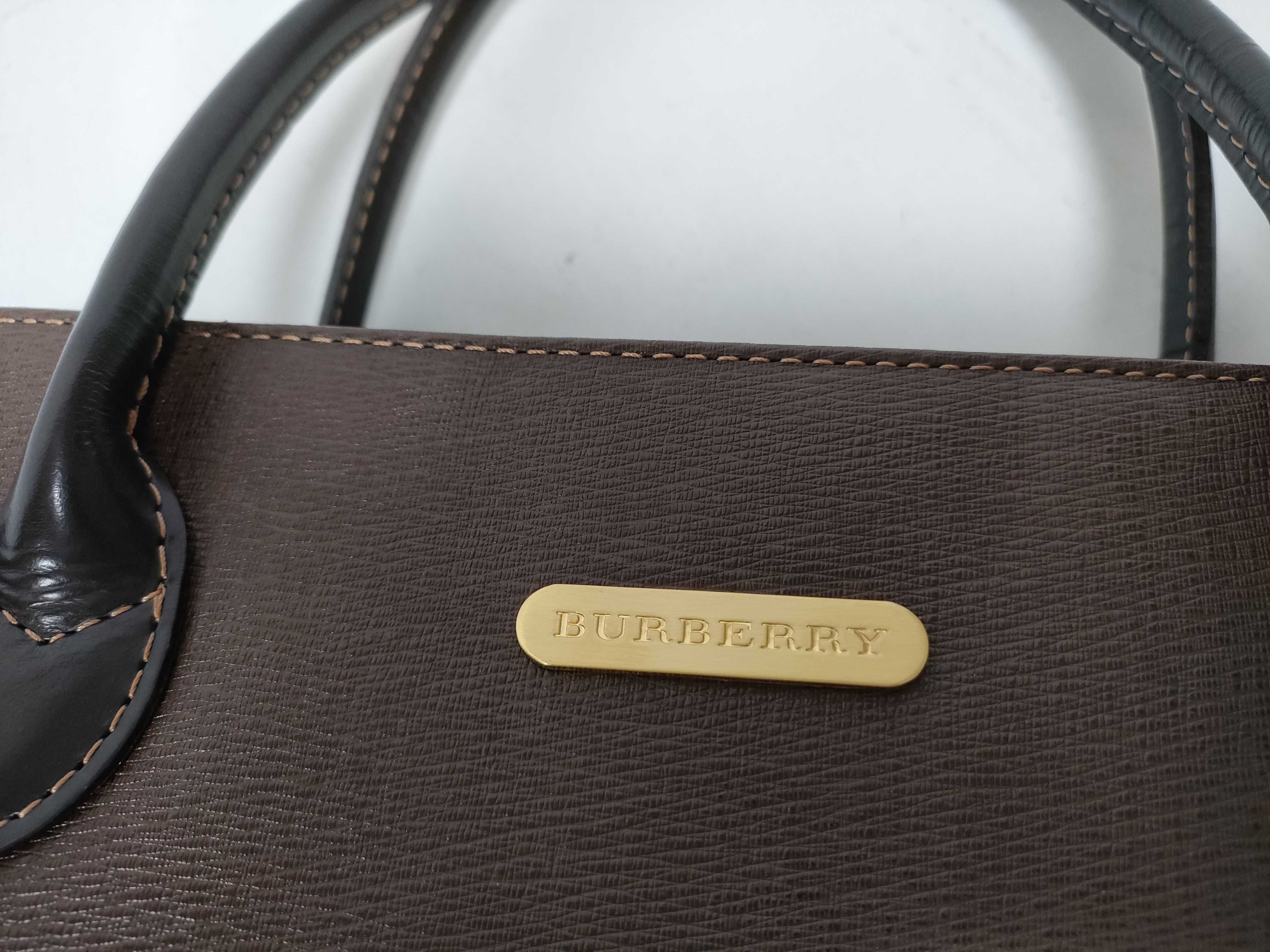 handbag, Nova Check pattern, leather, brown. — view 11