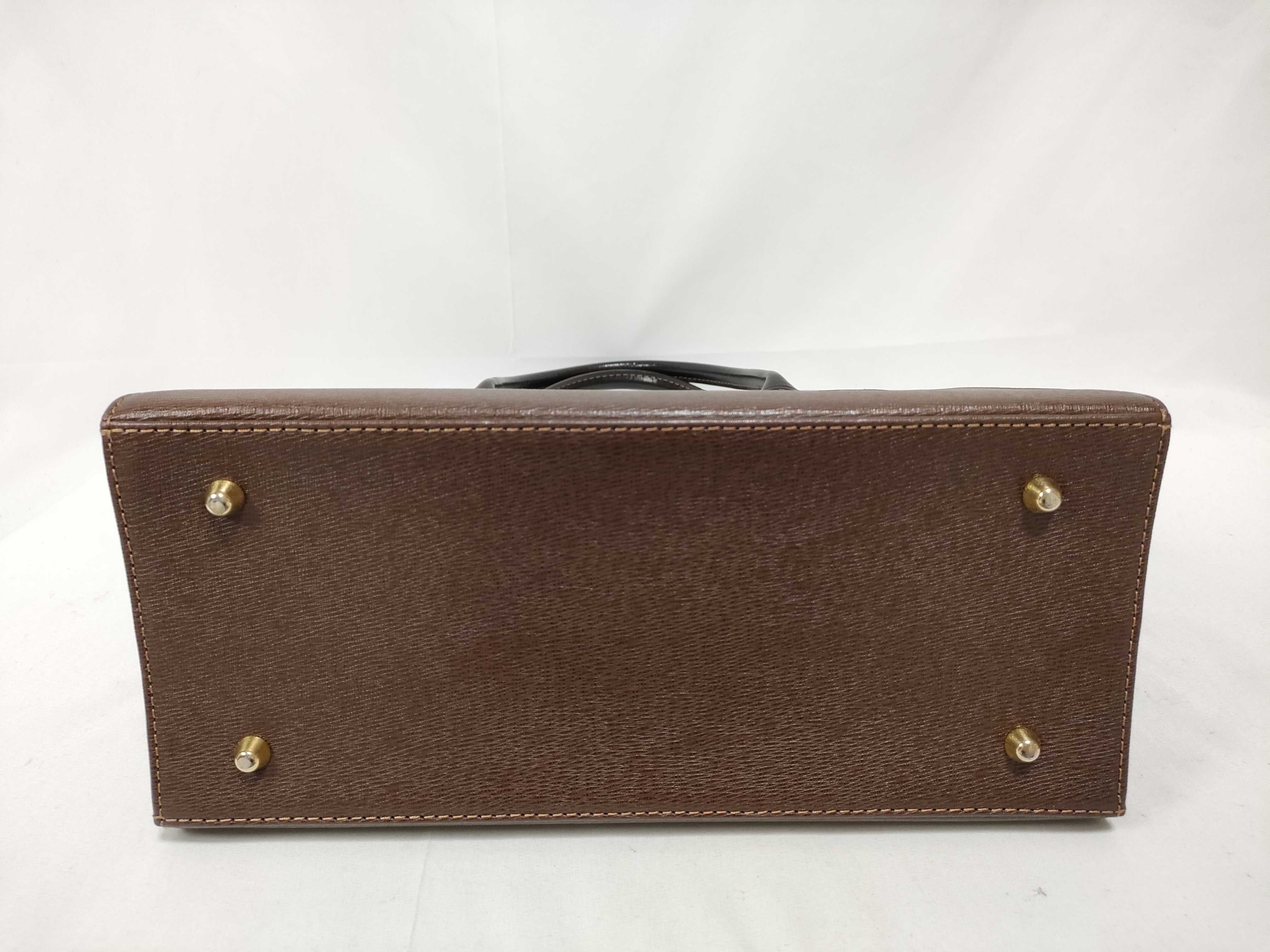 handbag, Nova Check pattern, leather, brown. — view 3