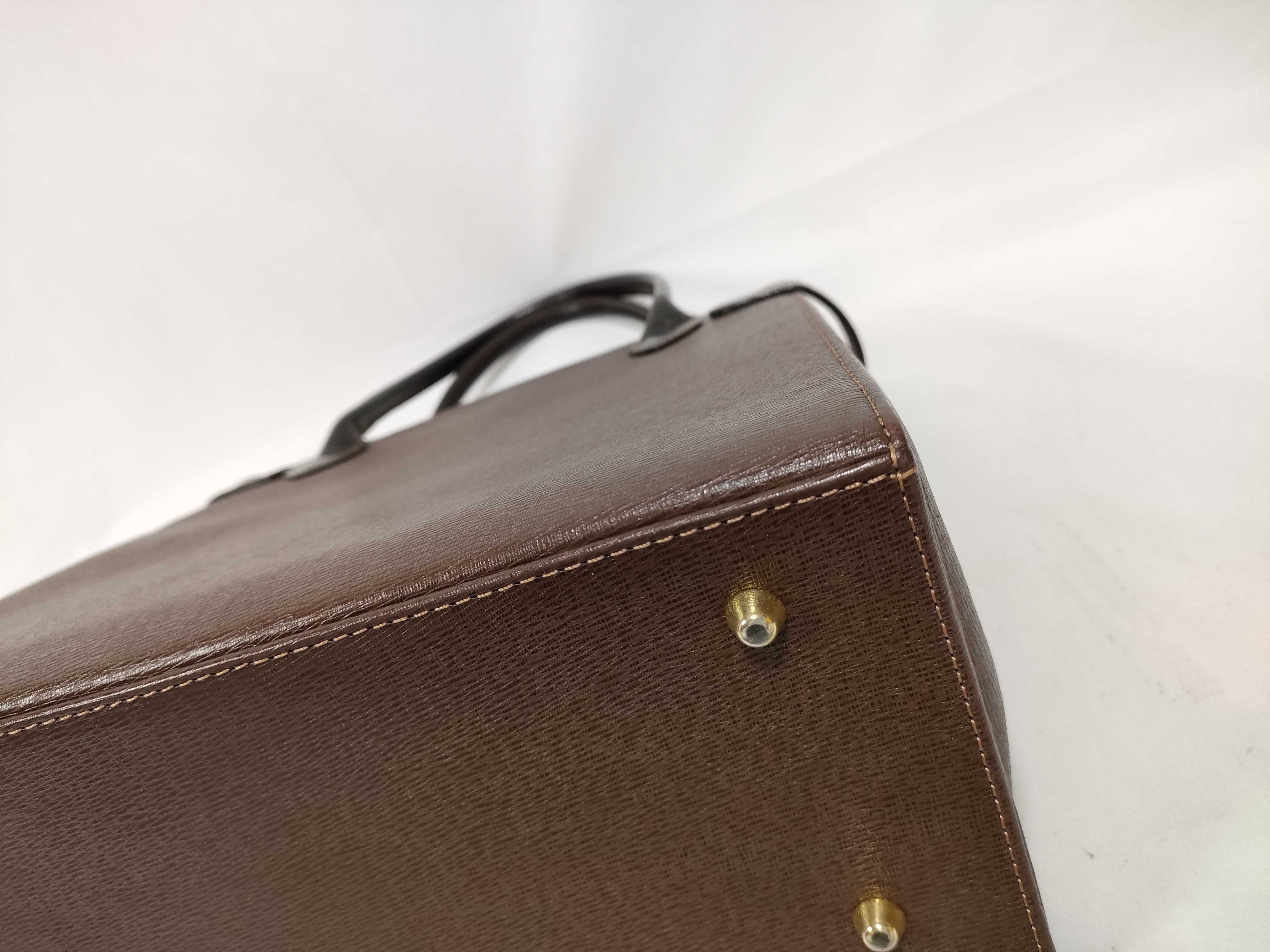 handbag, Nova Check pattern, leather, brown. — view 4
