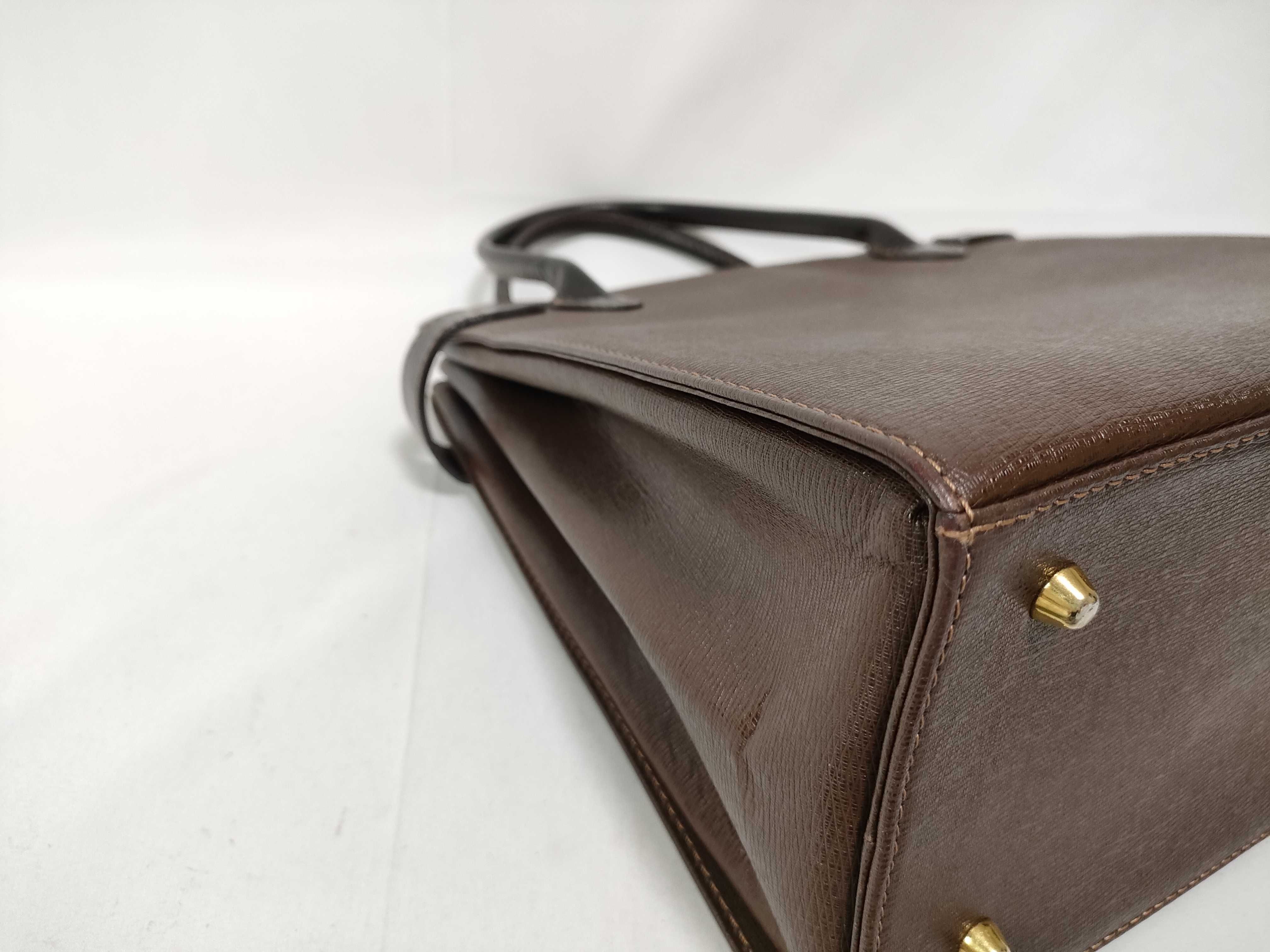 handbag, Nova Check pattern, leather, brown. — view 5