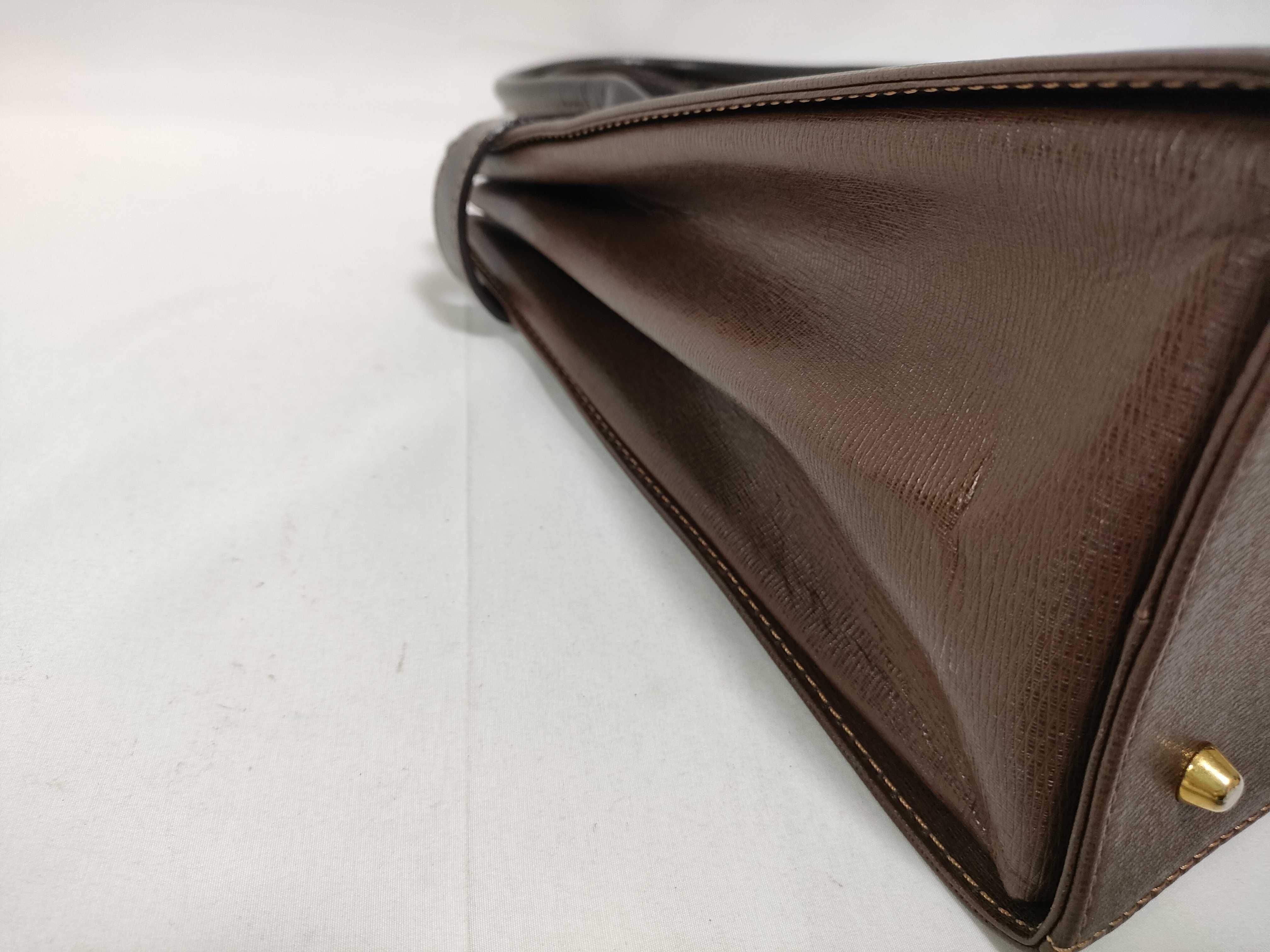 handbag, Nova Check pattern, leather, brown. — view 6