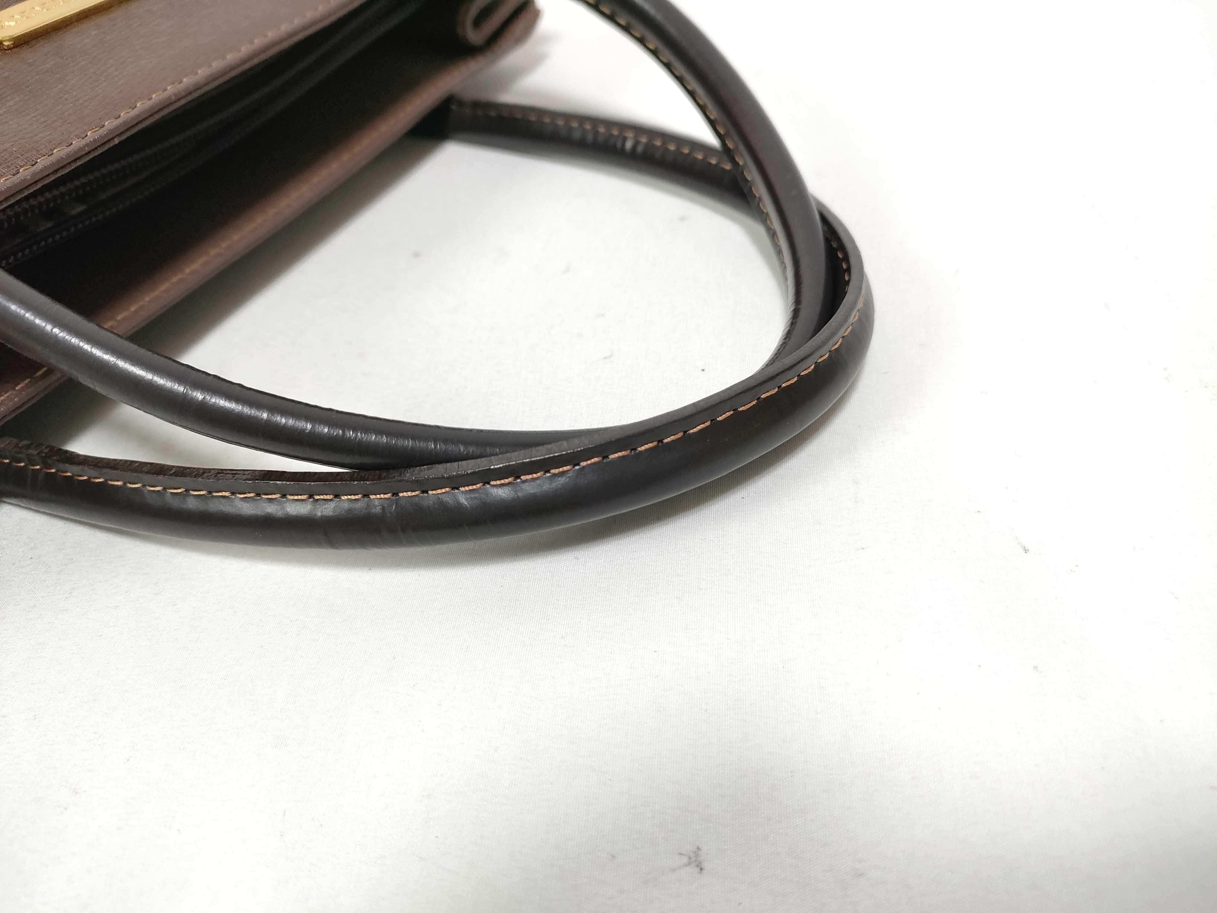 handbag, Nova Check pattern, leather, brown. — view 7