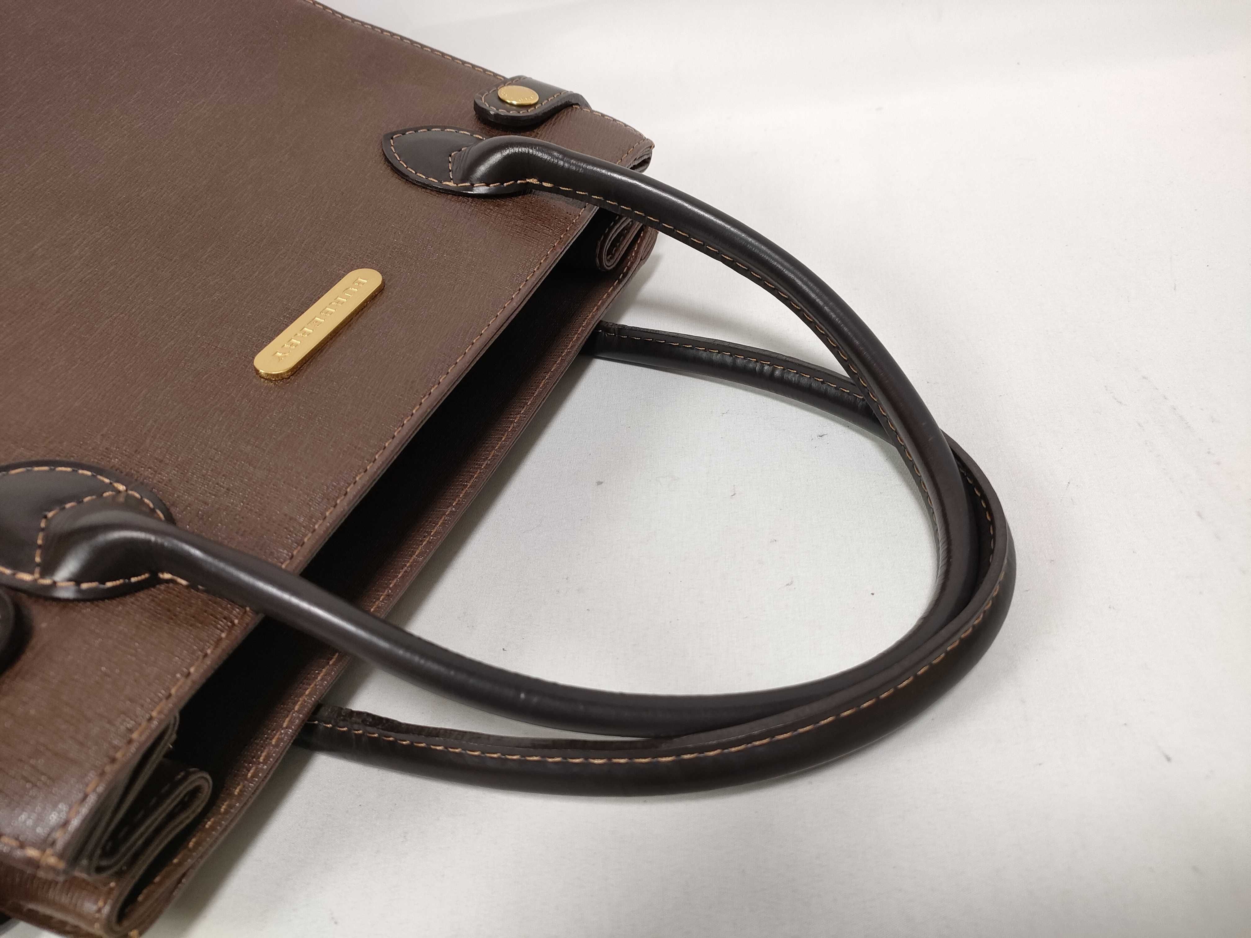handbag, Nova Check pattern, leather, brown. — view 8