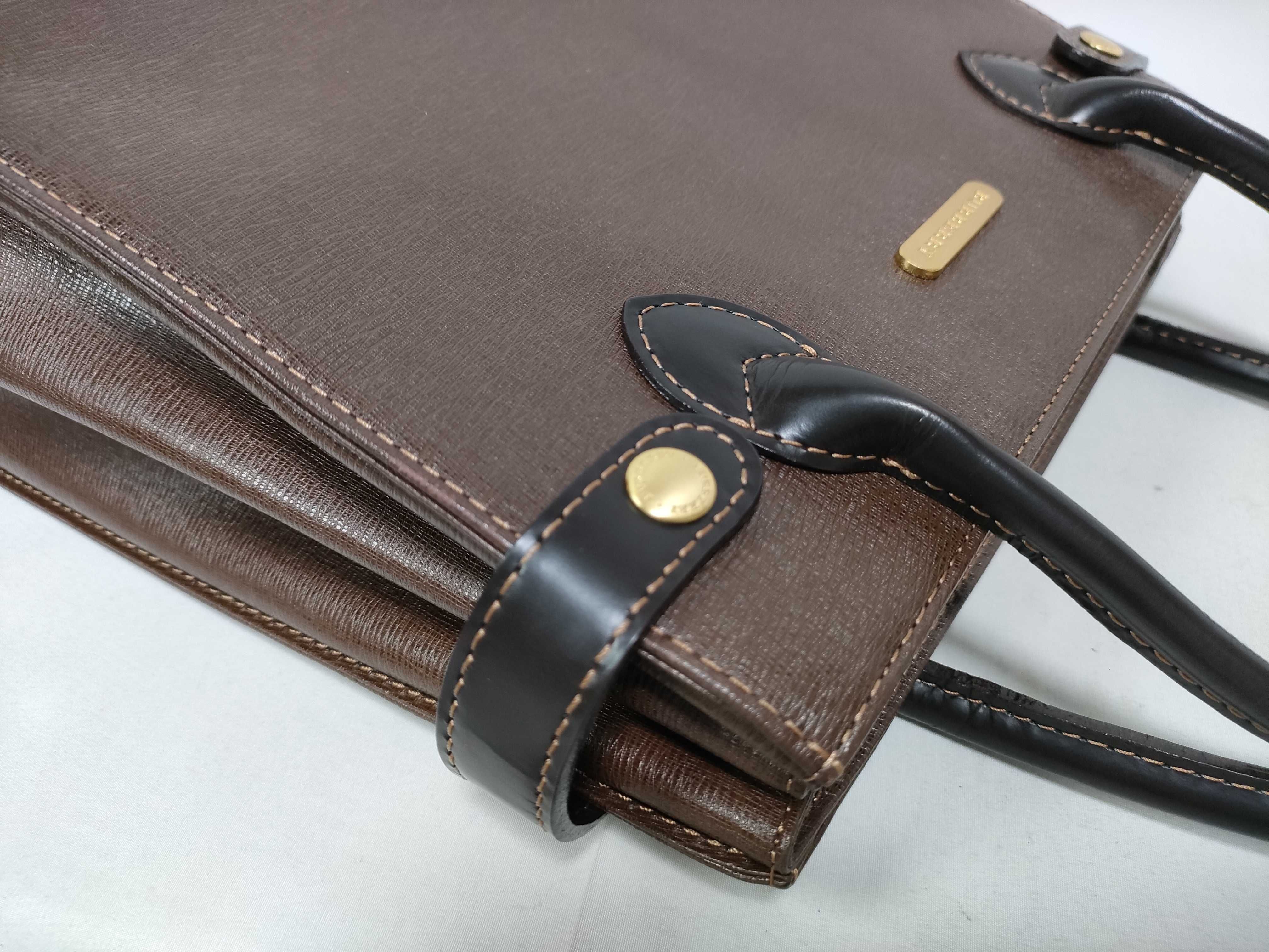 handbag, Nova Check pattern, leather, brown. — view 9