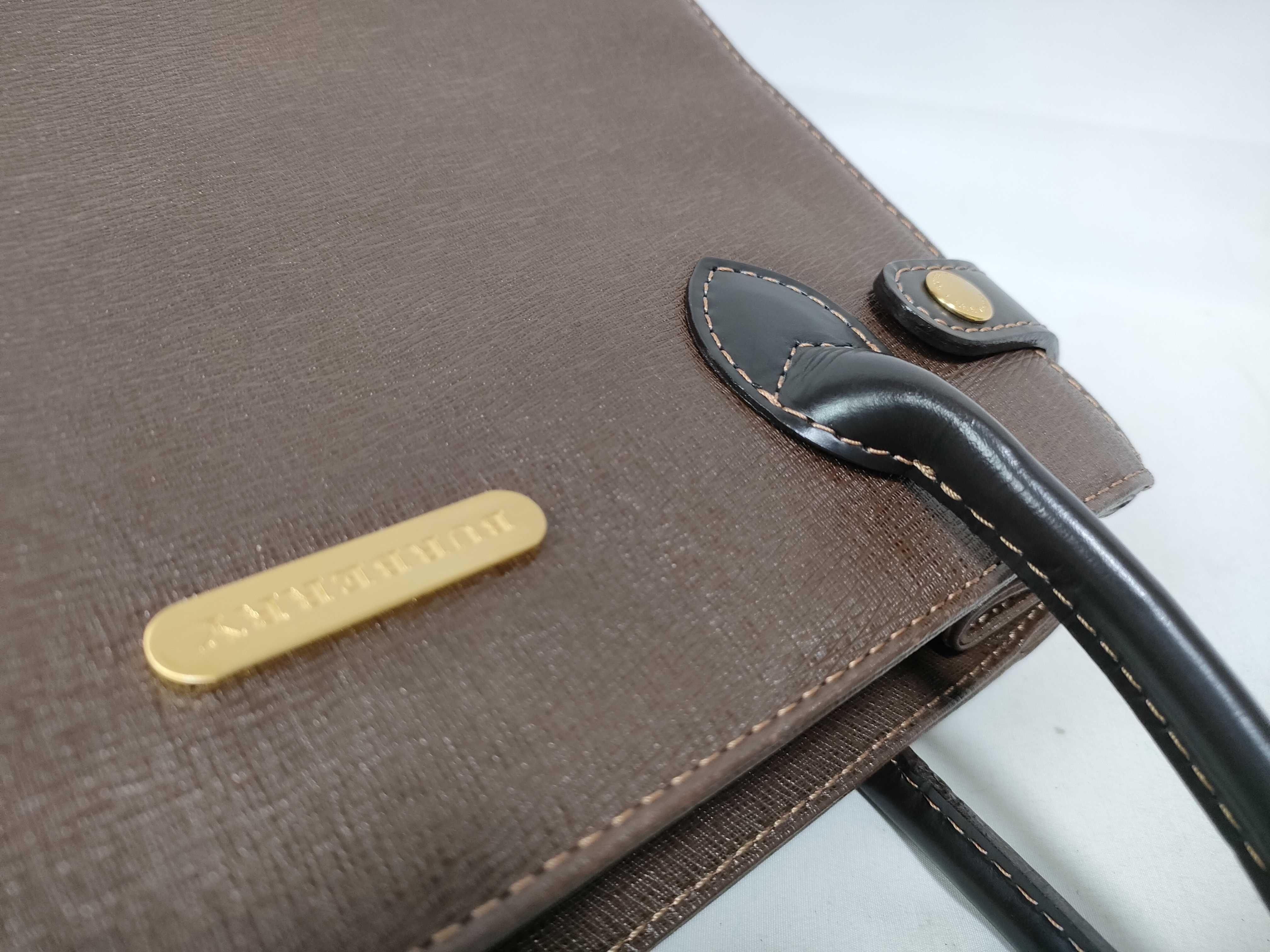 handbag, Nova Check pattern, leather, brown. — view 10