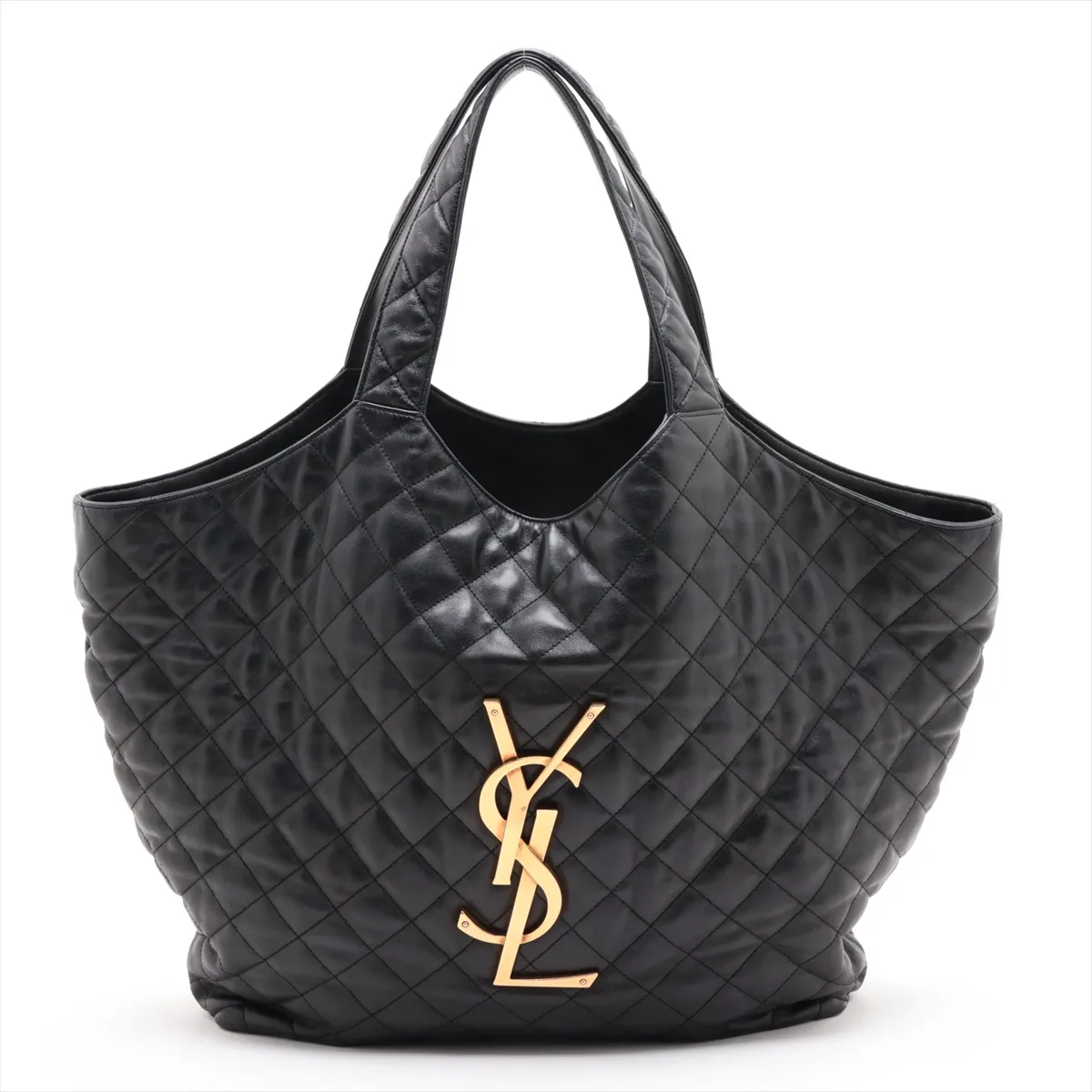 Icare 698651 Leather Tote Bag, Black