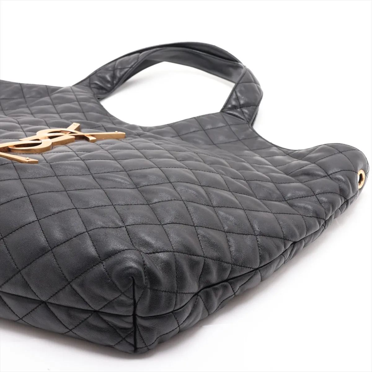 Icare 698651 Leather Tote Bag, Black — view 3