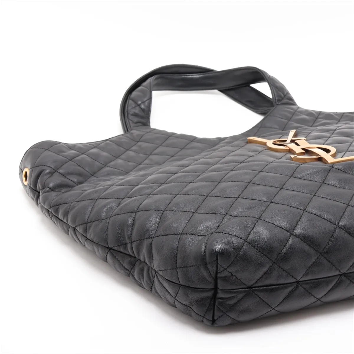 Icare 698651 Leather Tote Bag, Black — view 4