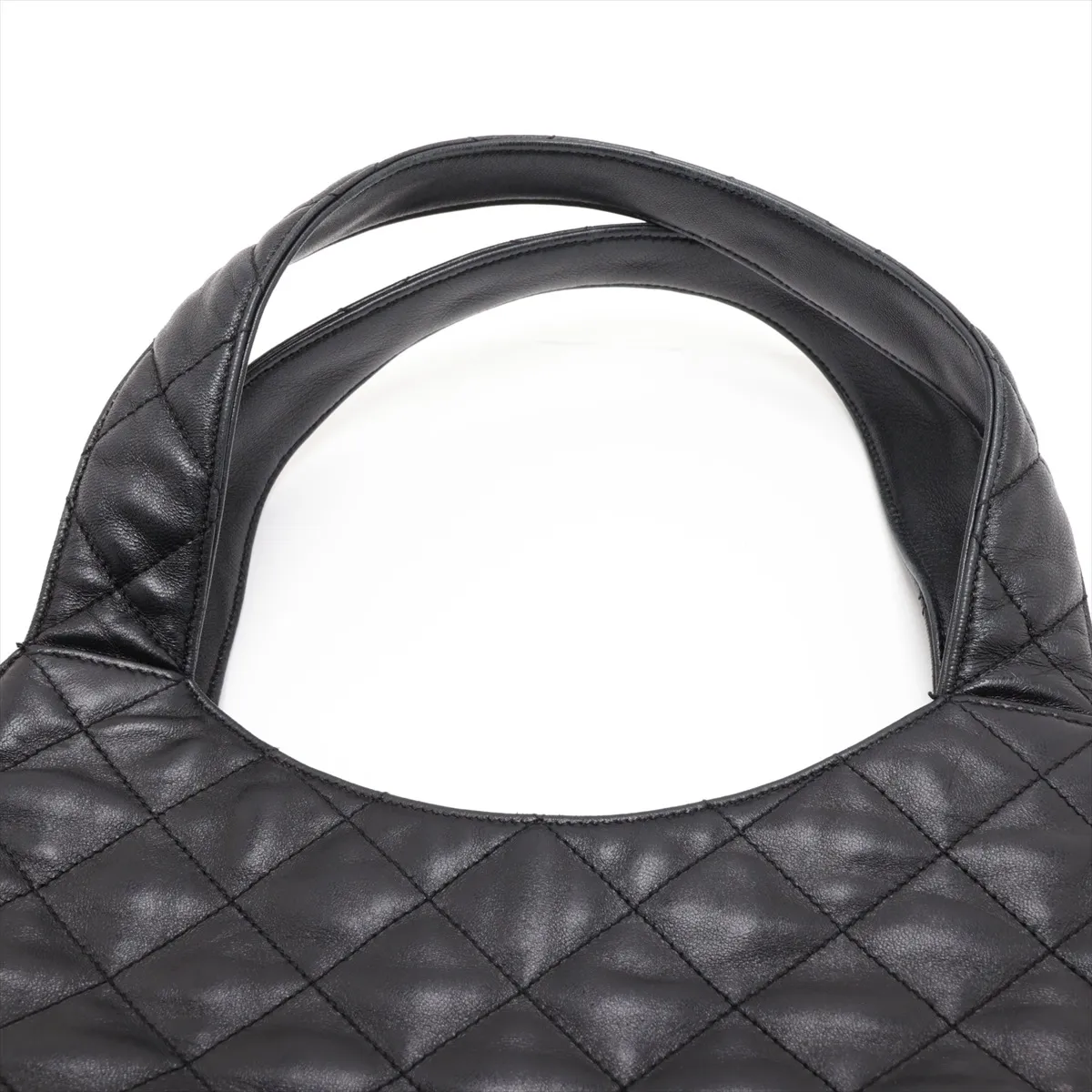 Icare 698651 Leather Tote Bag, Black — view 6