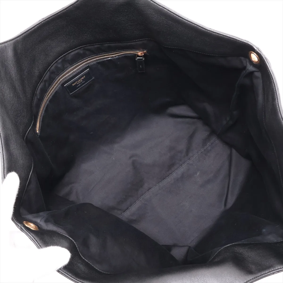 Icare 698651 Leather Tote Bag, Black — view 7