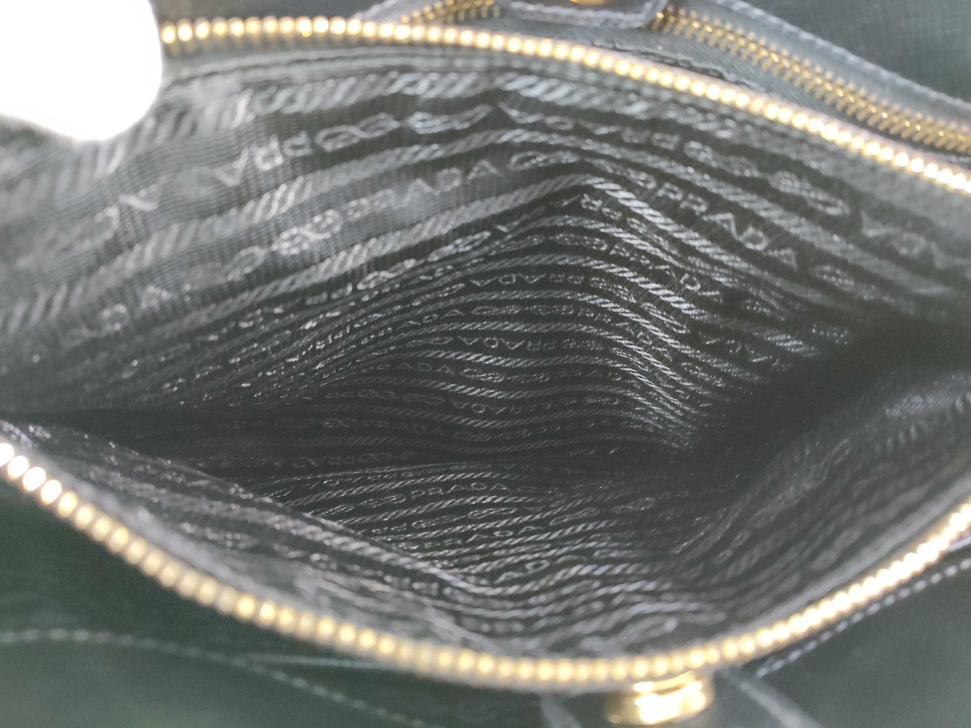 Saffiano Perforated Leather Handbag Black BN1875 Handbag — view 13