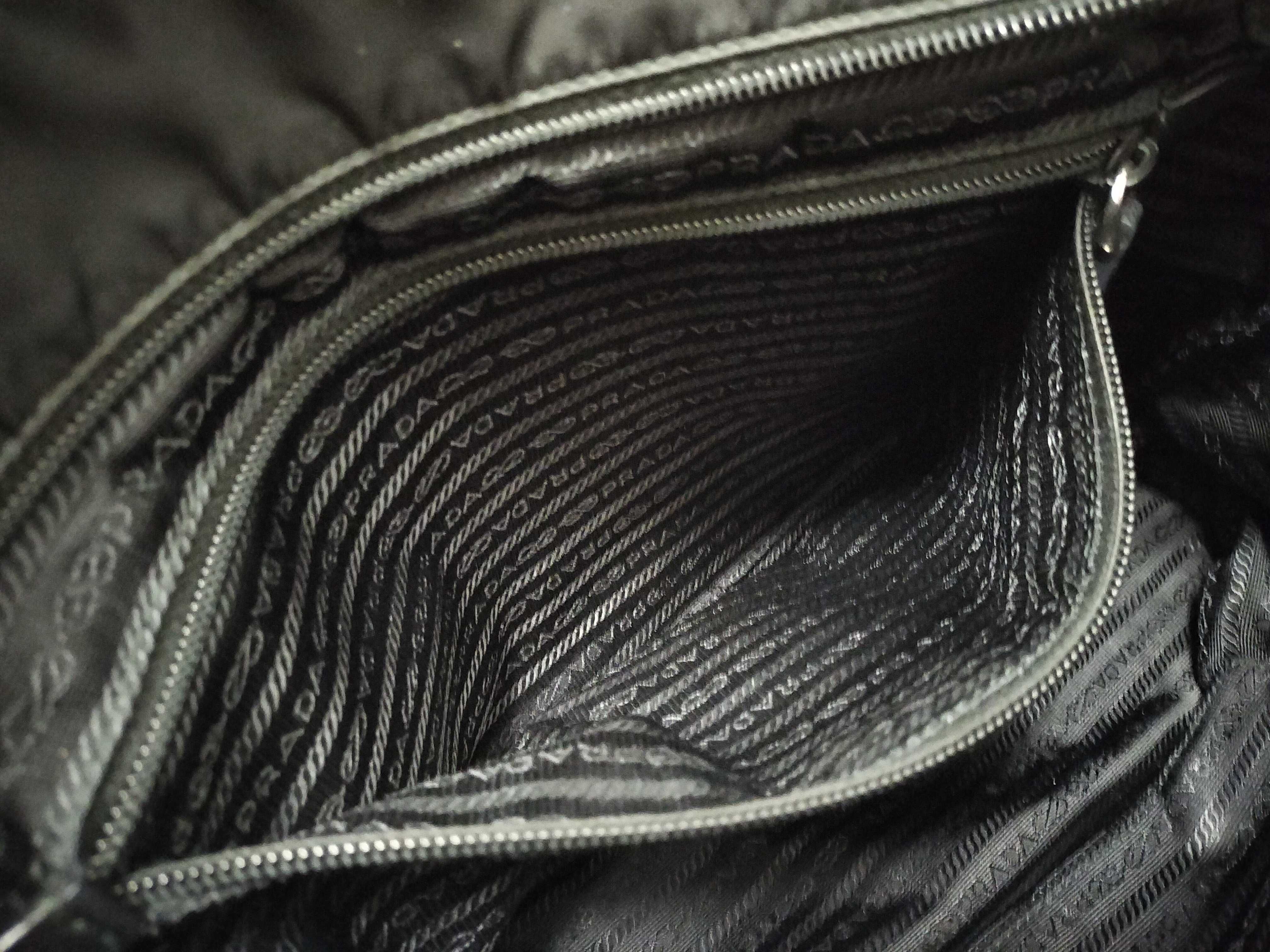 tote bag, nylon, black, lace tote bag — view 11