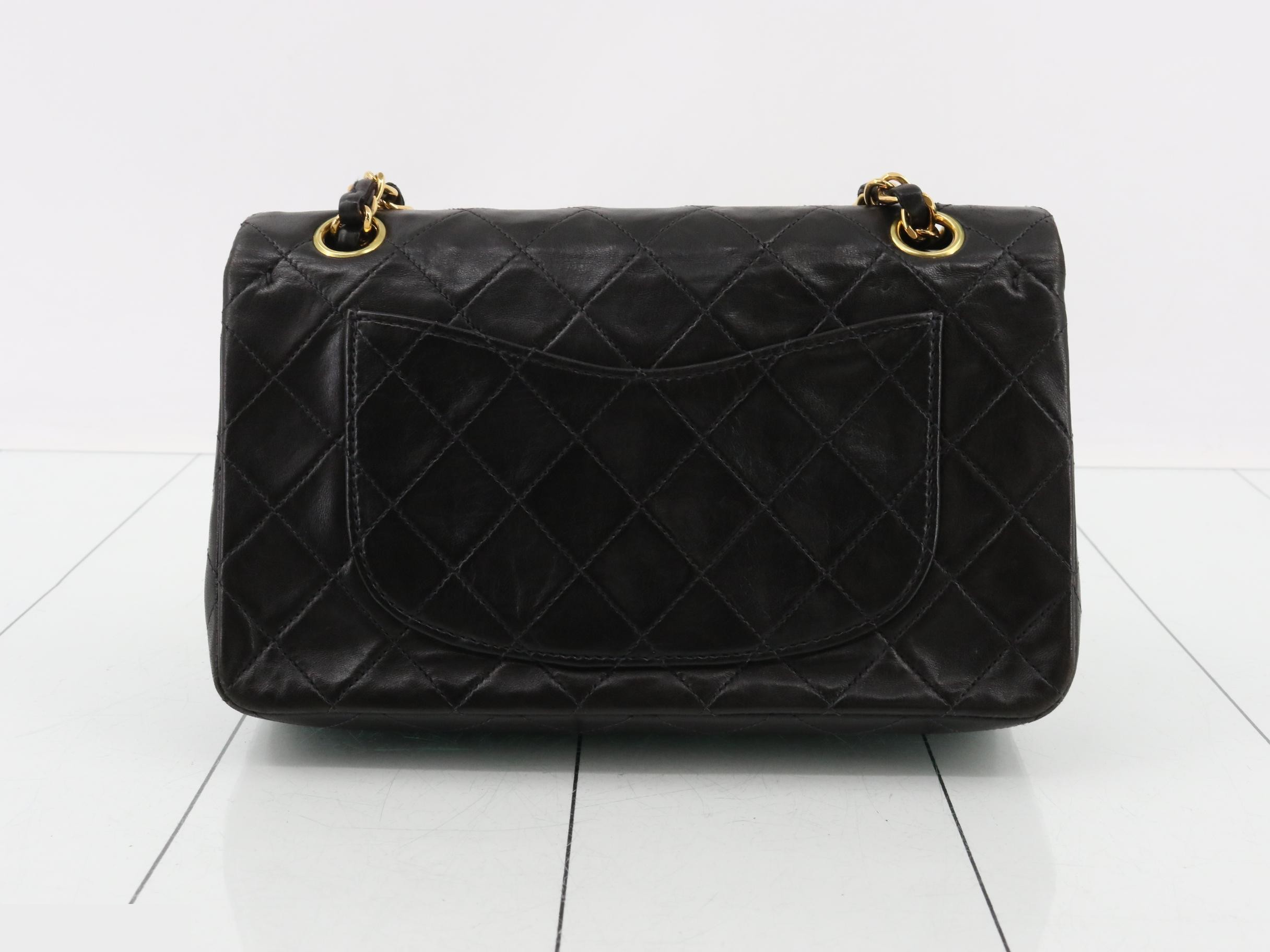 Lambskin Double Flap Chain Shoulder Bag — view 2