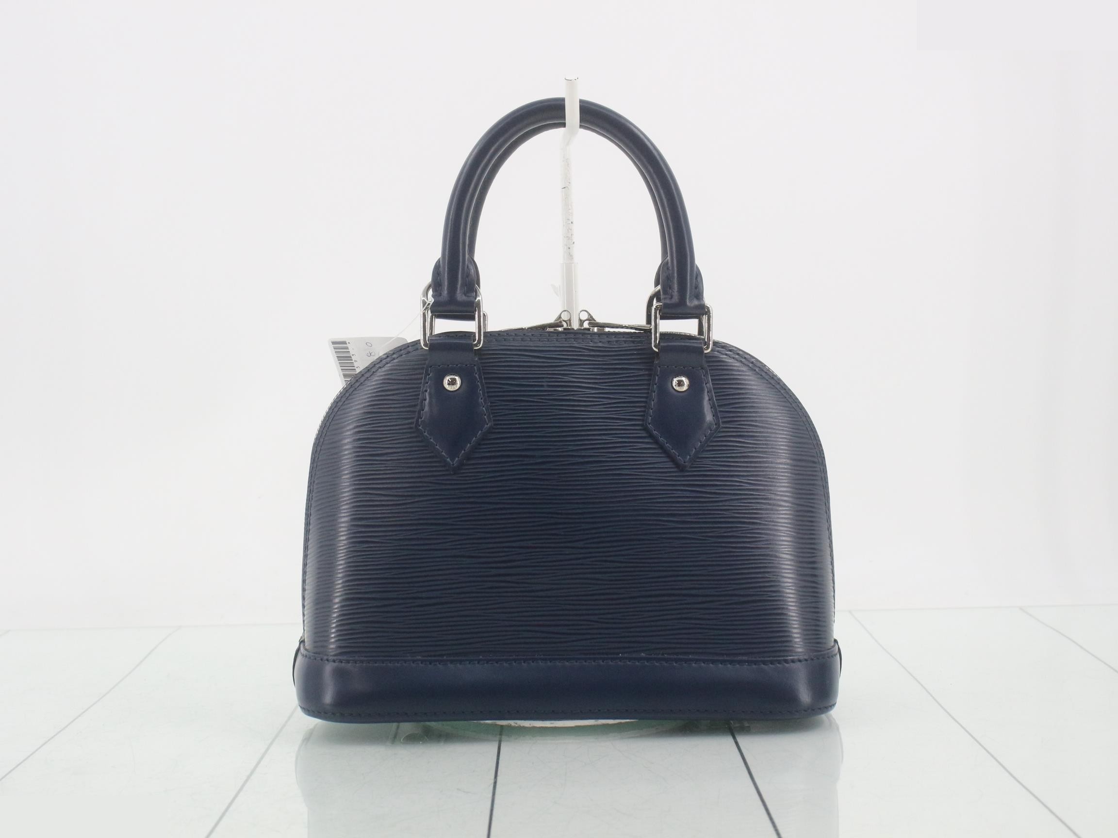 Epi Alma BB Indigo Blue 2-Way Handbag — view 2