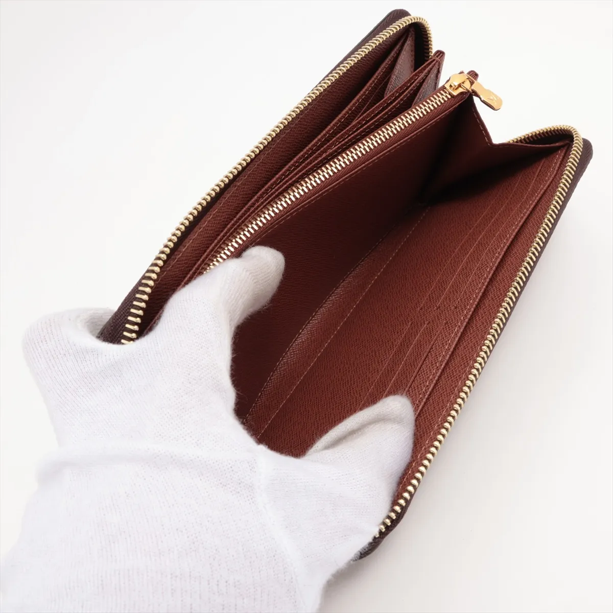 Monogram Zippy Wallet M42616 Brown Round Zip Wallet RFID Reactive — view 8