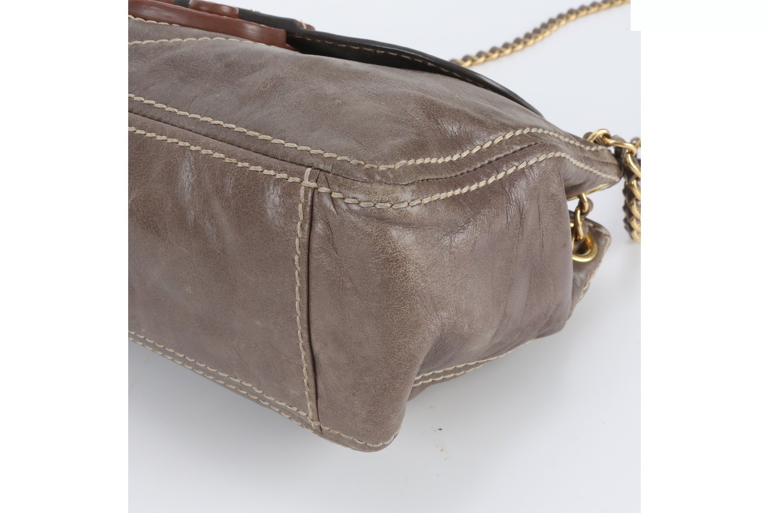 Comes with guarantee card and white tag. BR4659 Leather 2-Way Shoulder Bag — view 5
