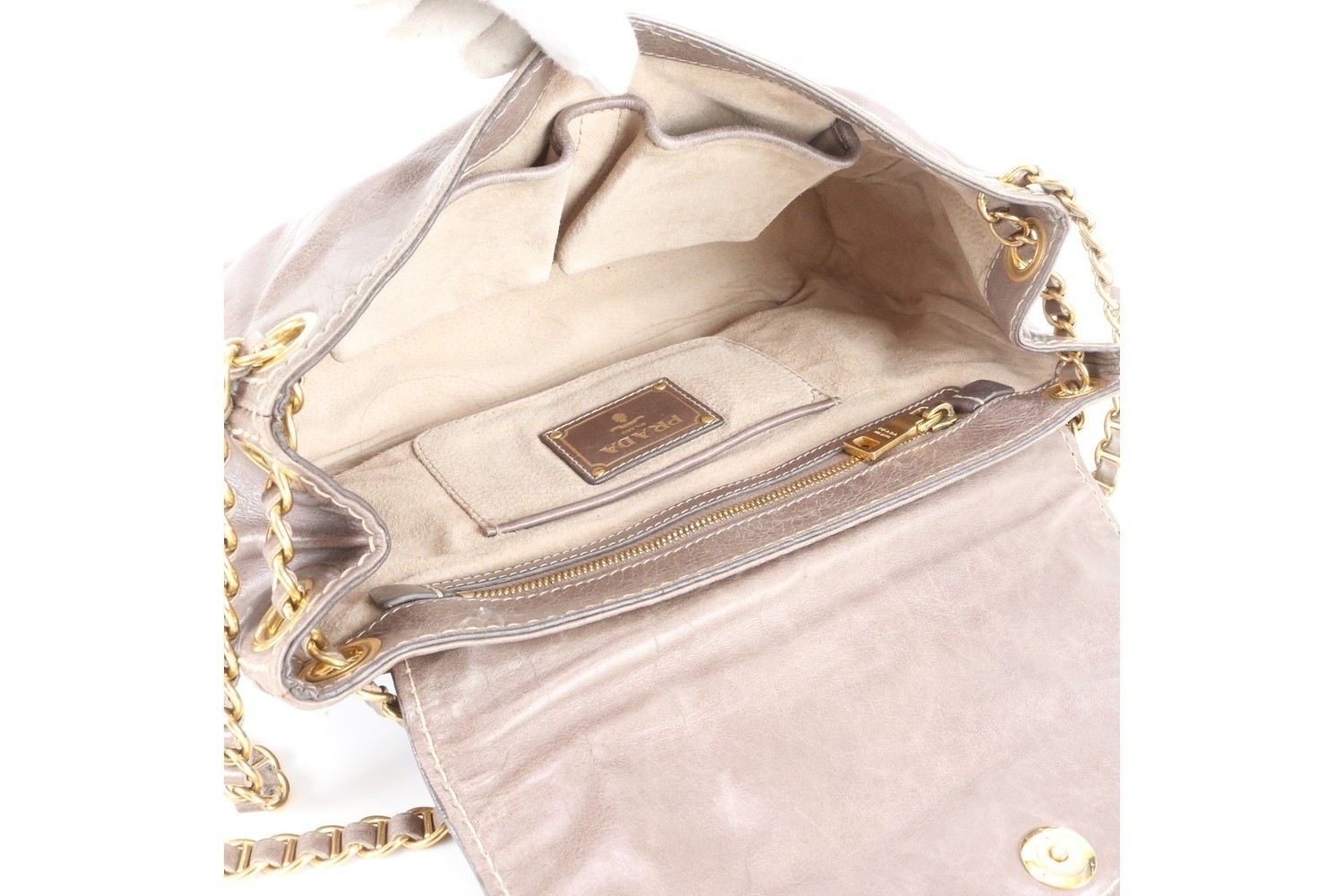 Comes with guarantee card and white tag. BR4659 Leather 2-Way Shoulder Bag — view 8