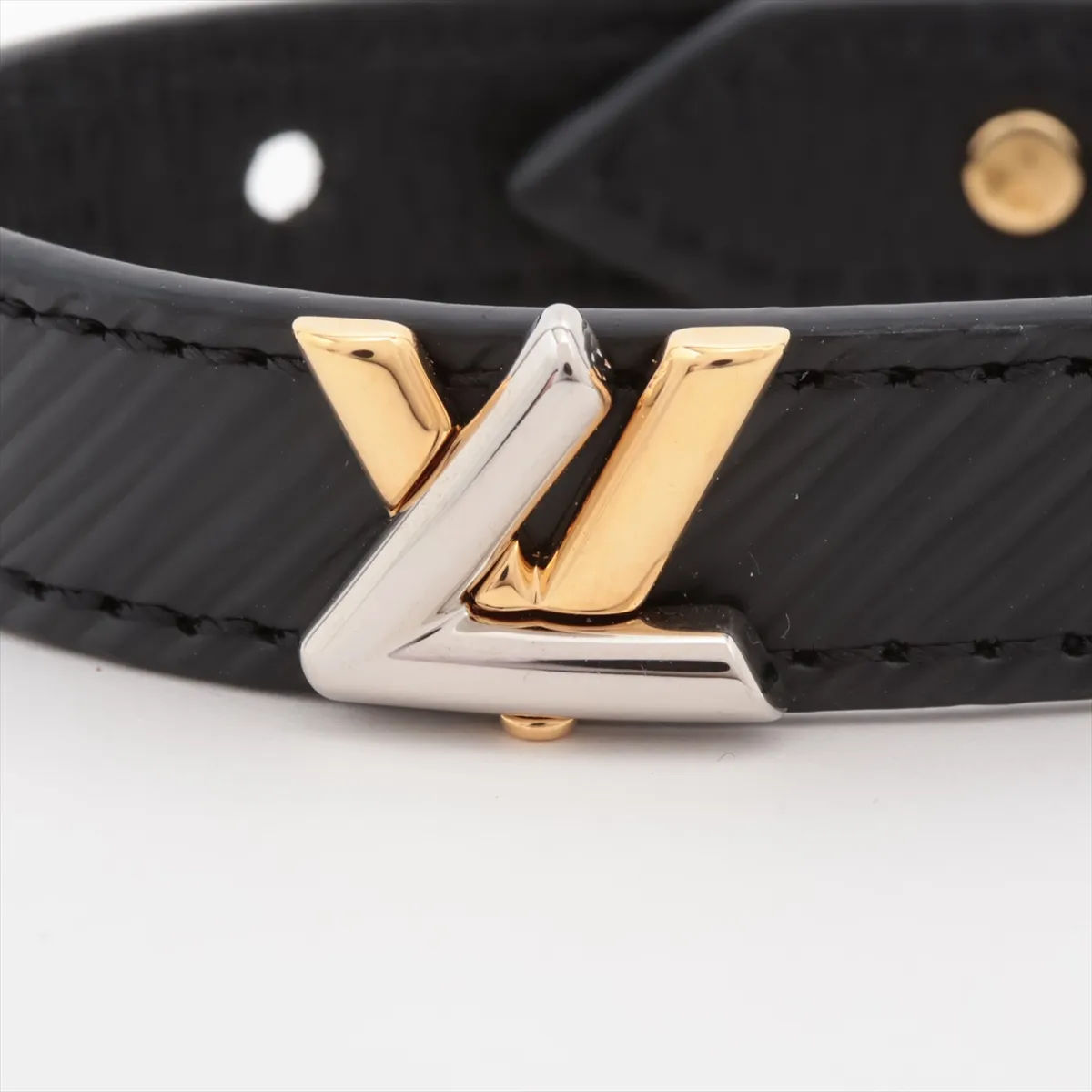 M6400 Bracelet LV Twist BC2179 Bracelet Leather Black — view 3
