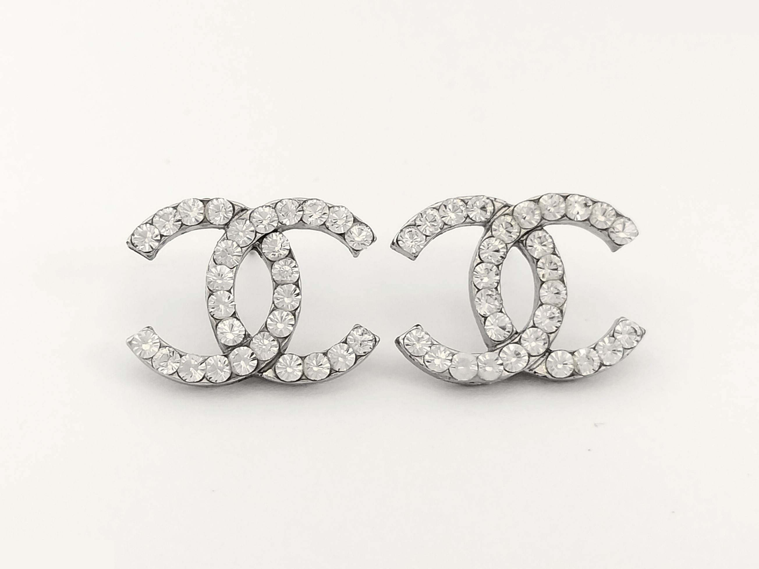 Coco Rhinestone Silver Earrings