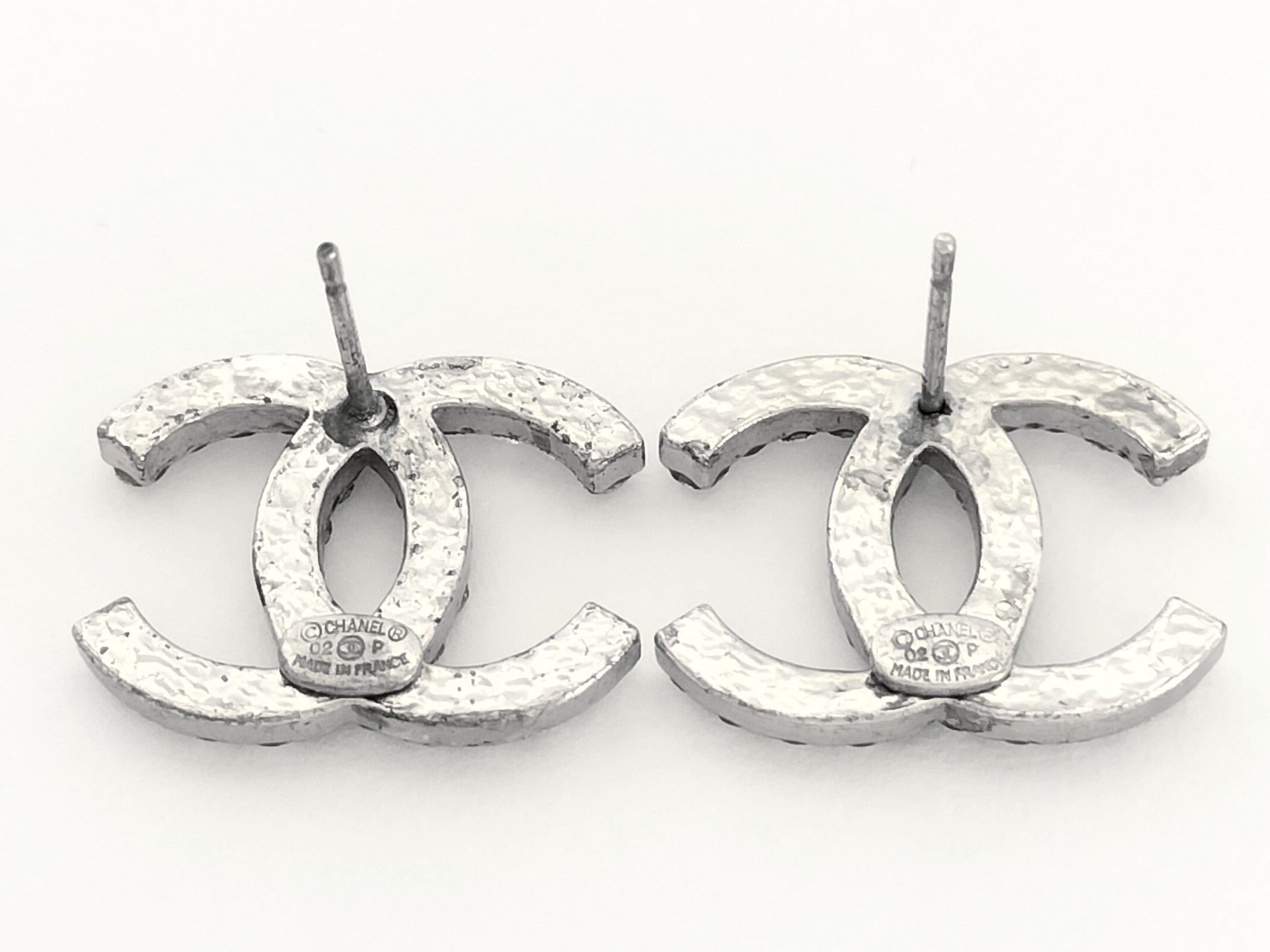 Coco Rhinestone Silver Earrings — view 3