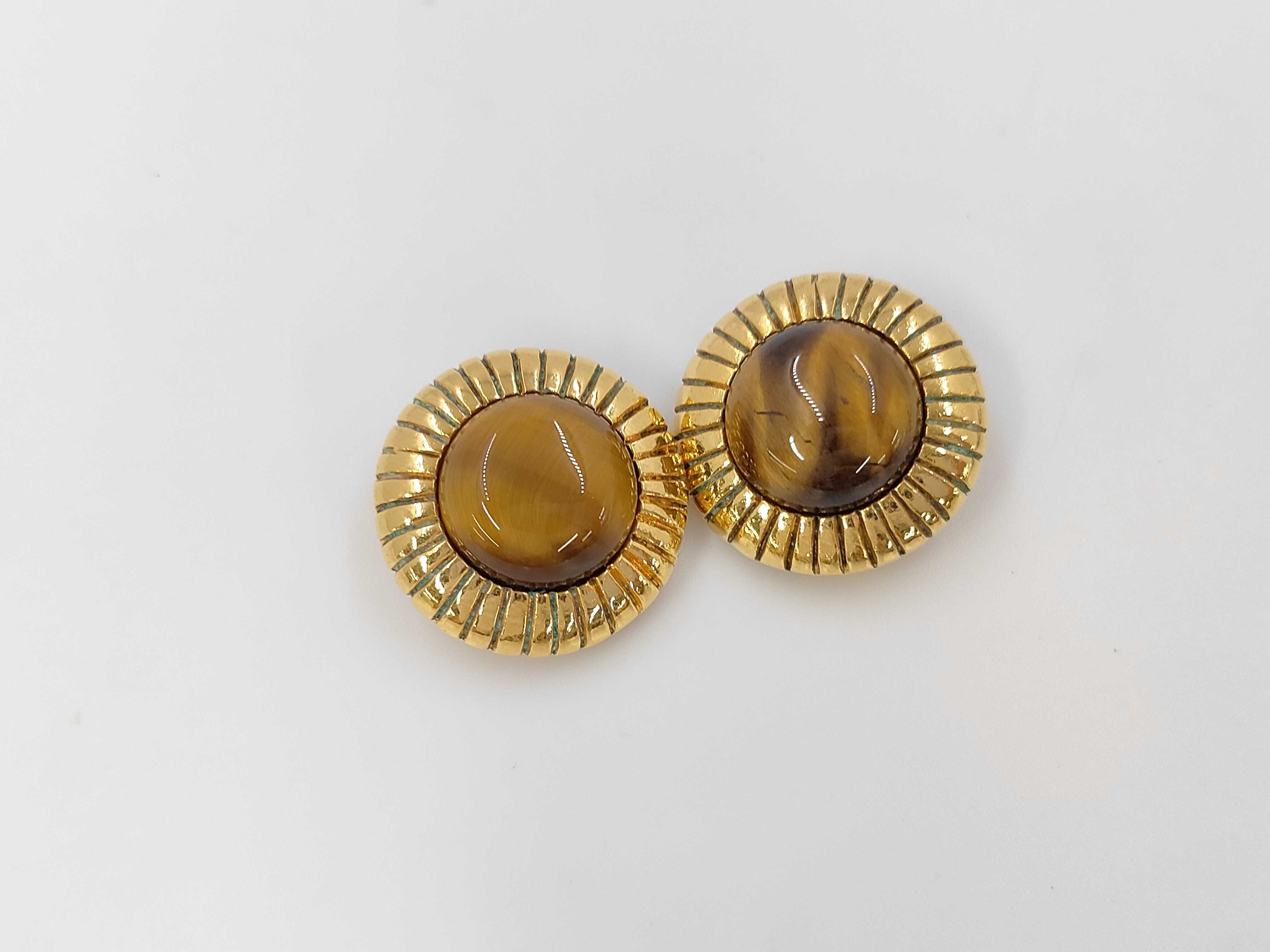 Gold Plated Vintage Earrings (with original packaging and box)
