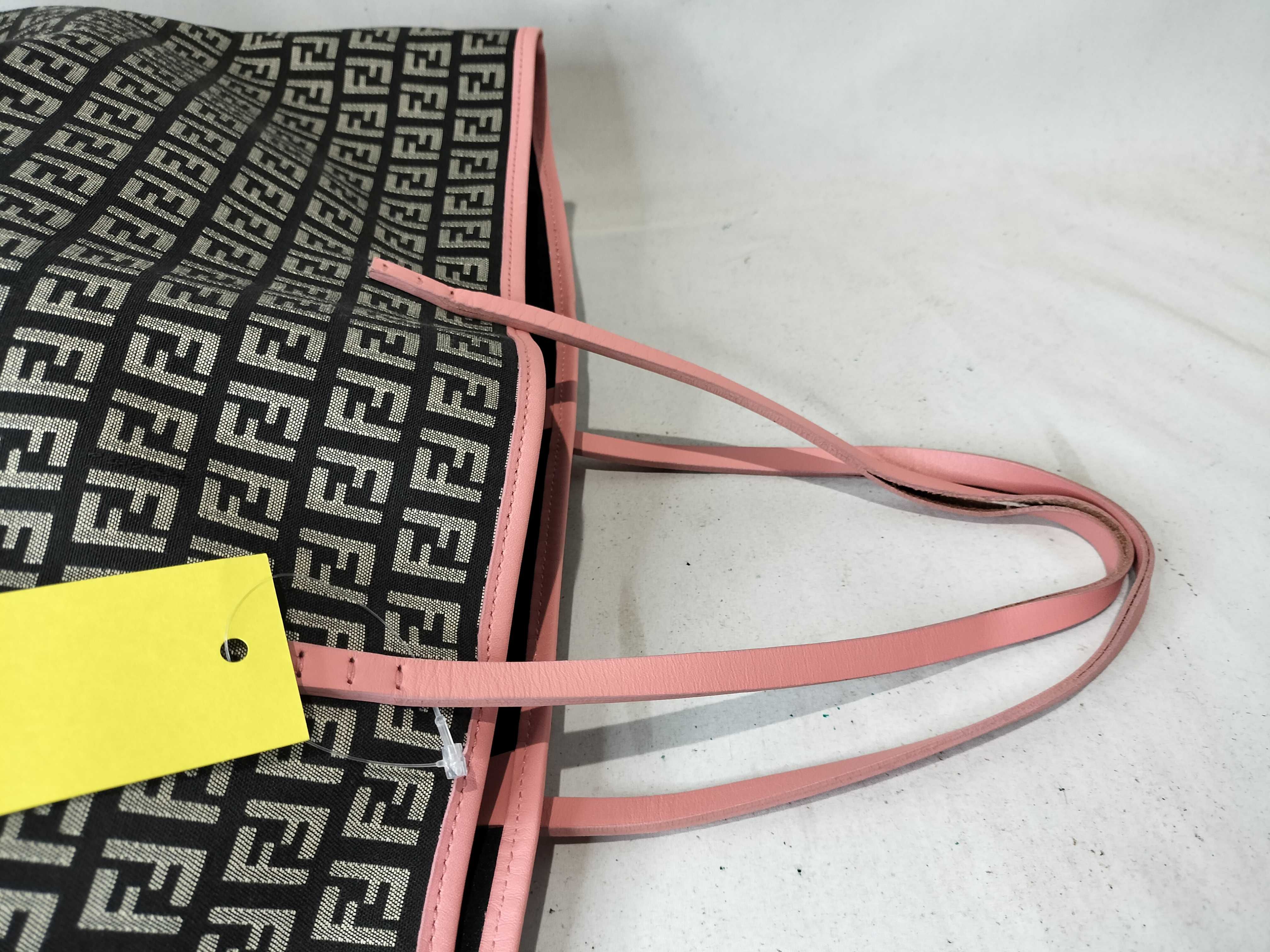 Canvas x Leather Tote Bag Handbag — view 3