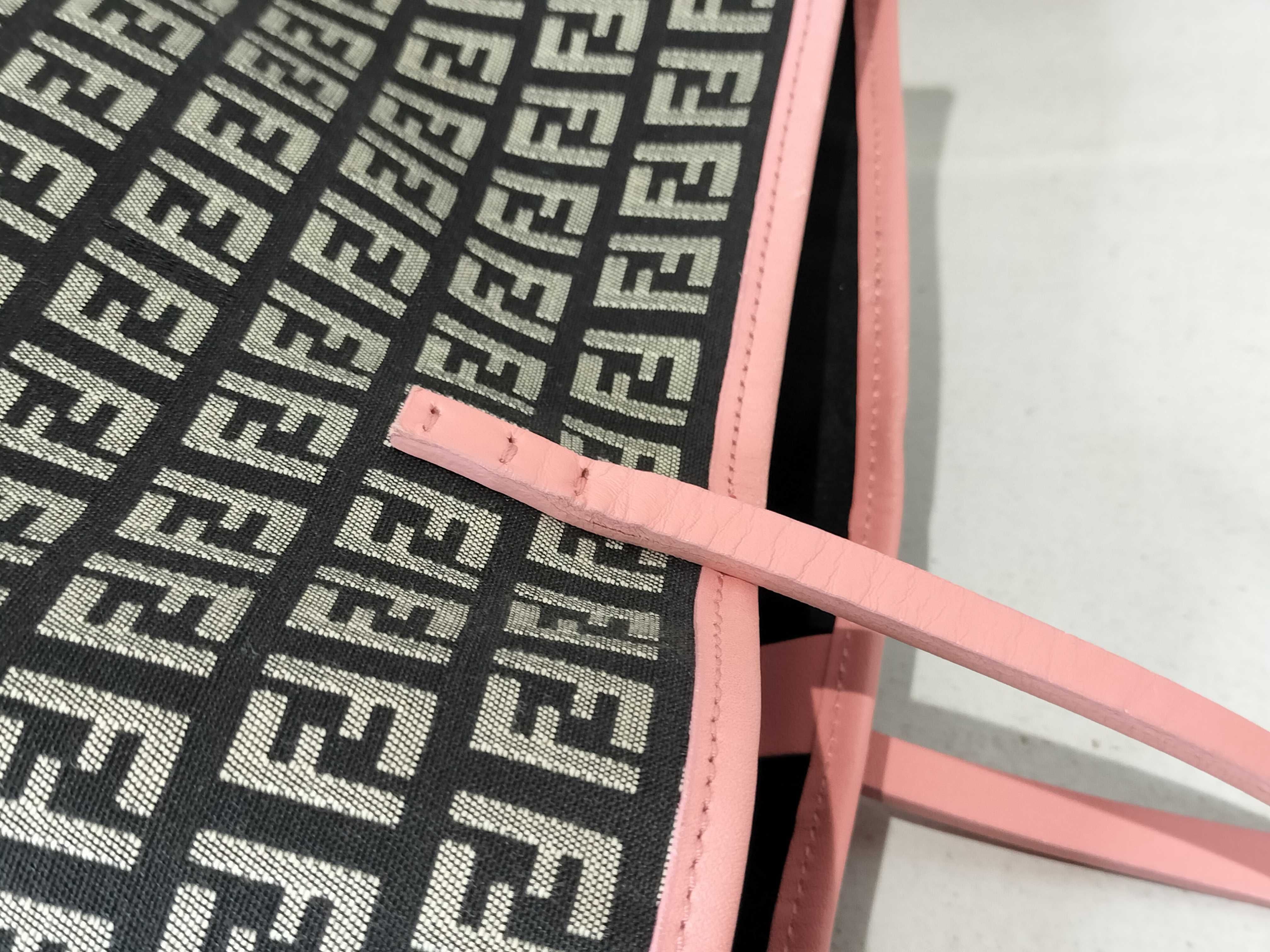 Canvas x Leather Tote Bag Handbag — view 5