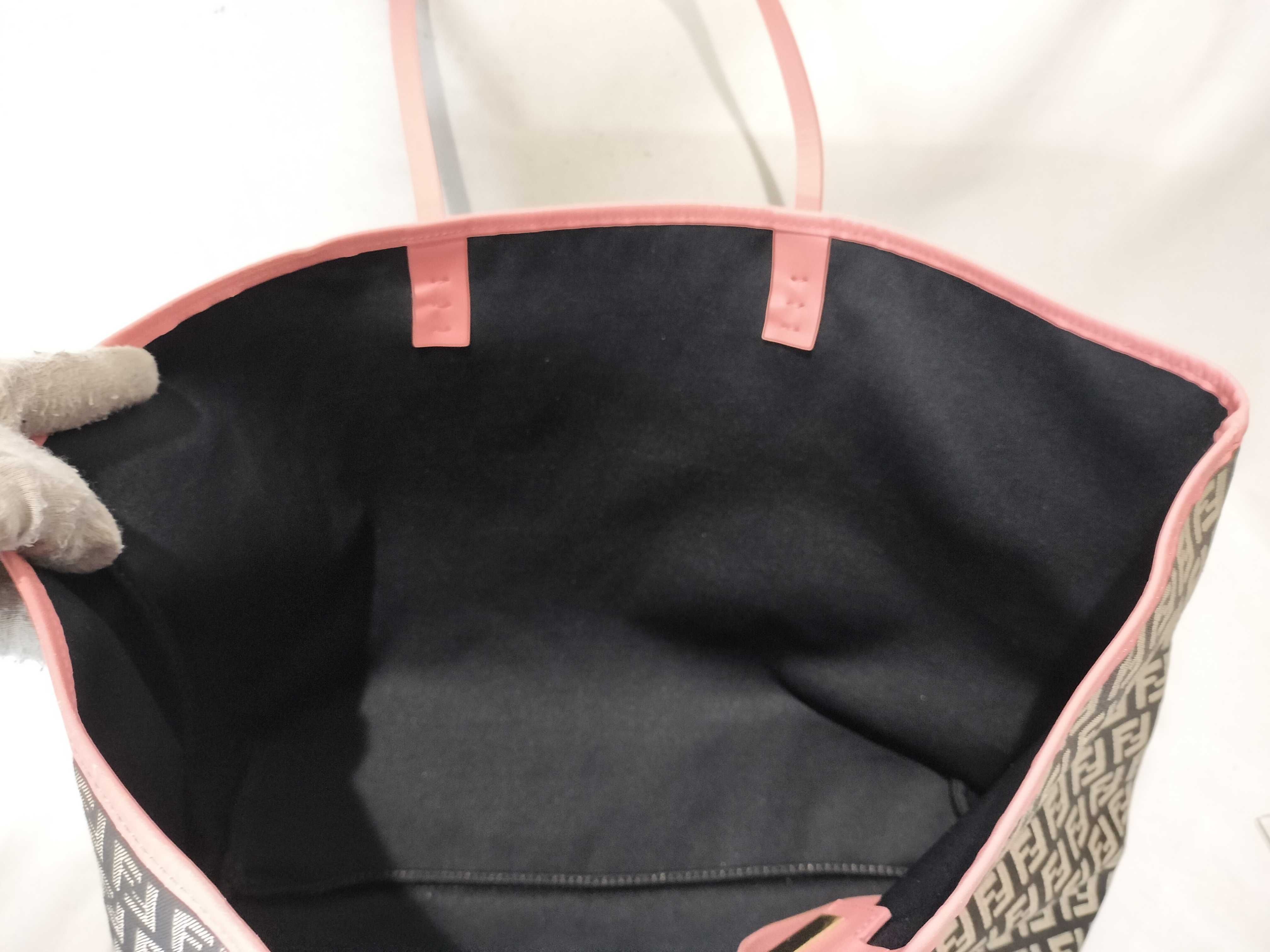 Canvas x Leather Tote Bag Handbag — view 8