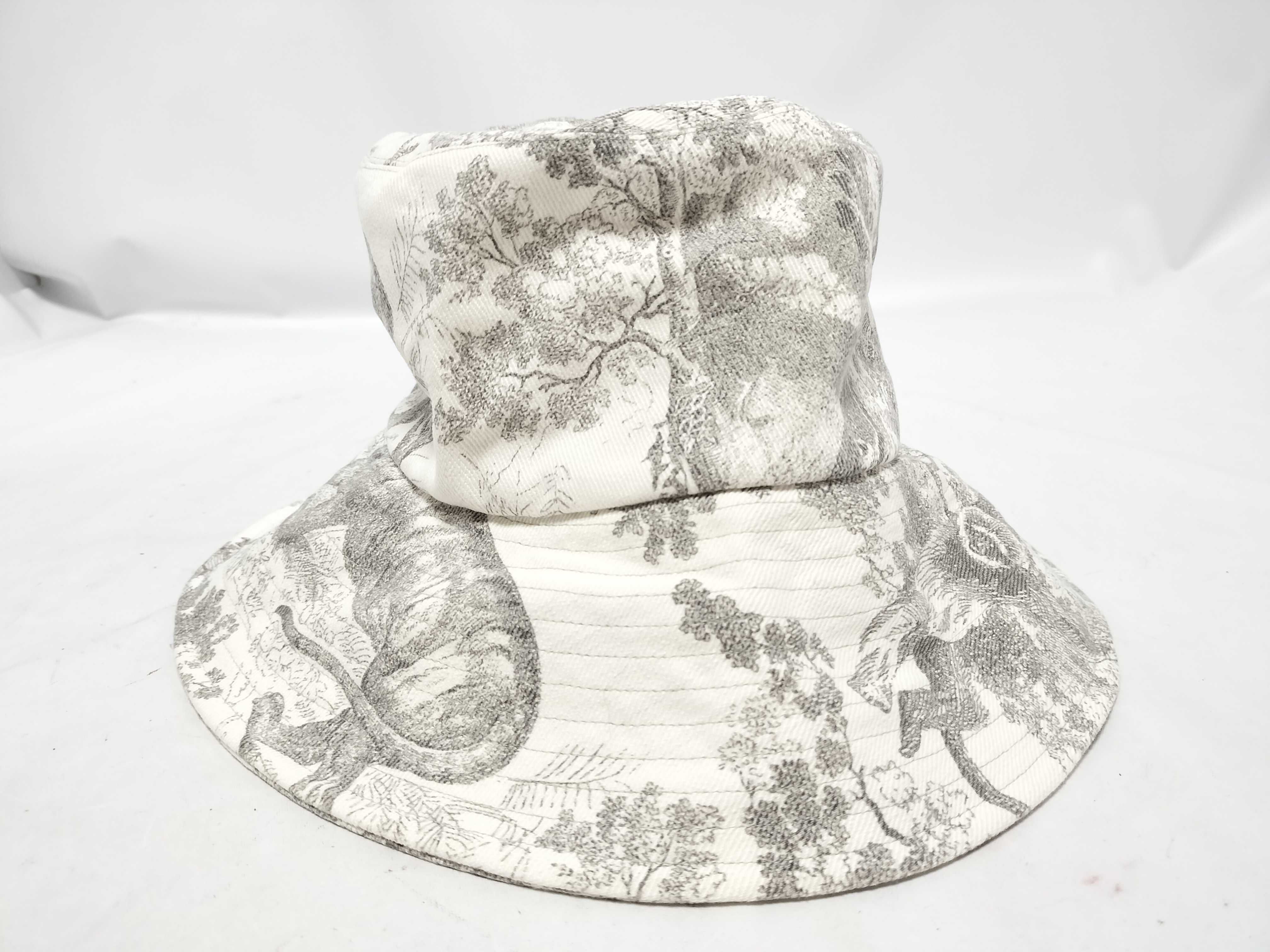 Bucket Hat, All-over Print, Ivory, Size 57, Other Accessories — view 2