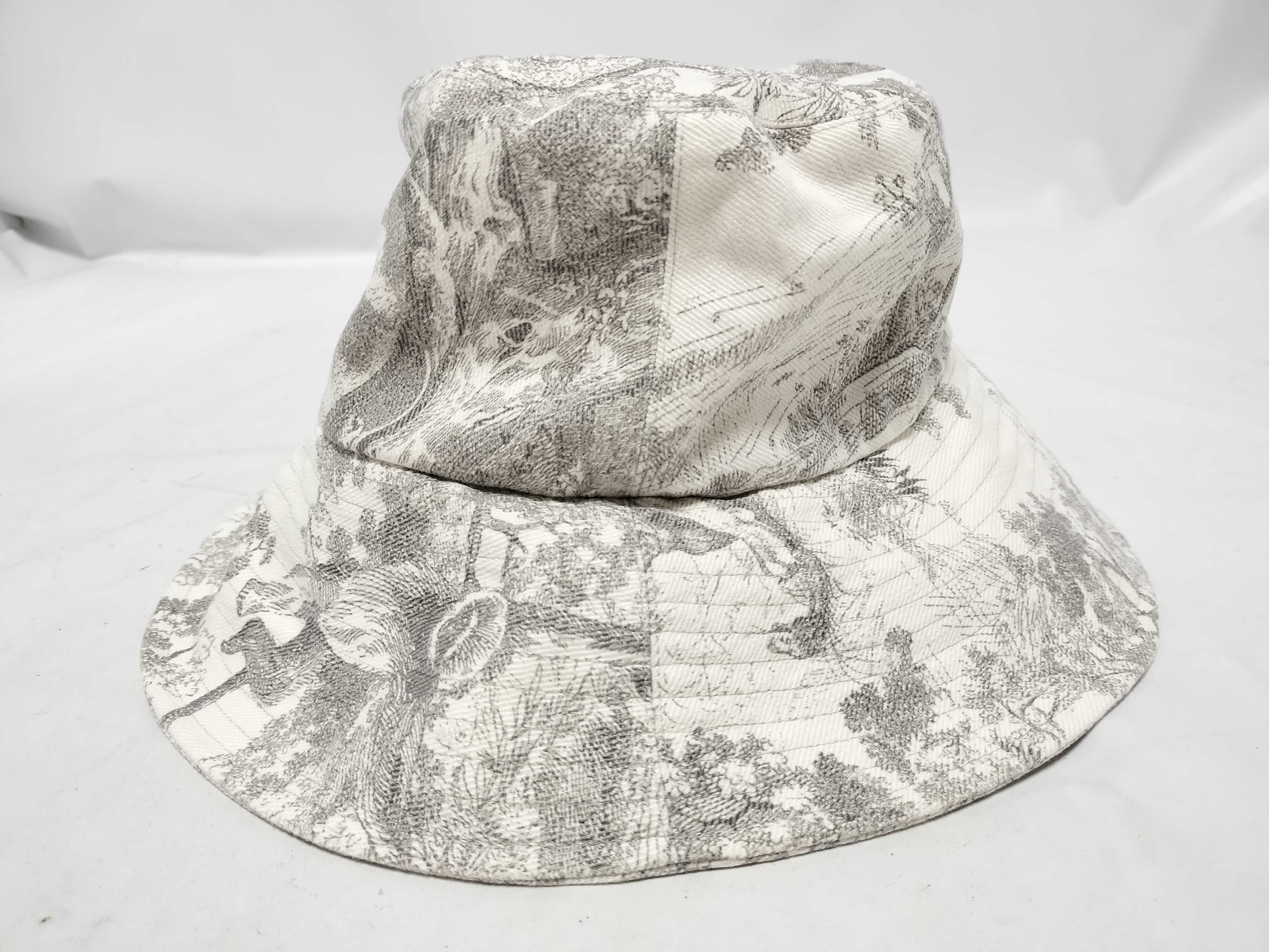 Bucket Hat, All-over Print, Ivory, Size 57, Other Accessories — view 3