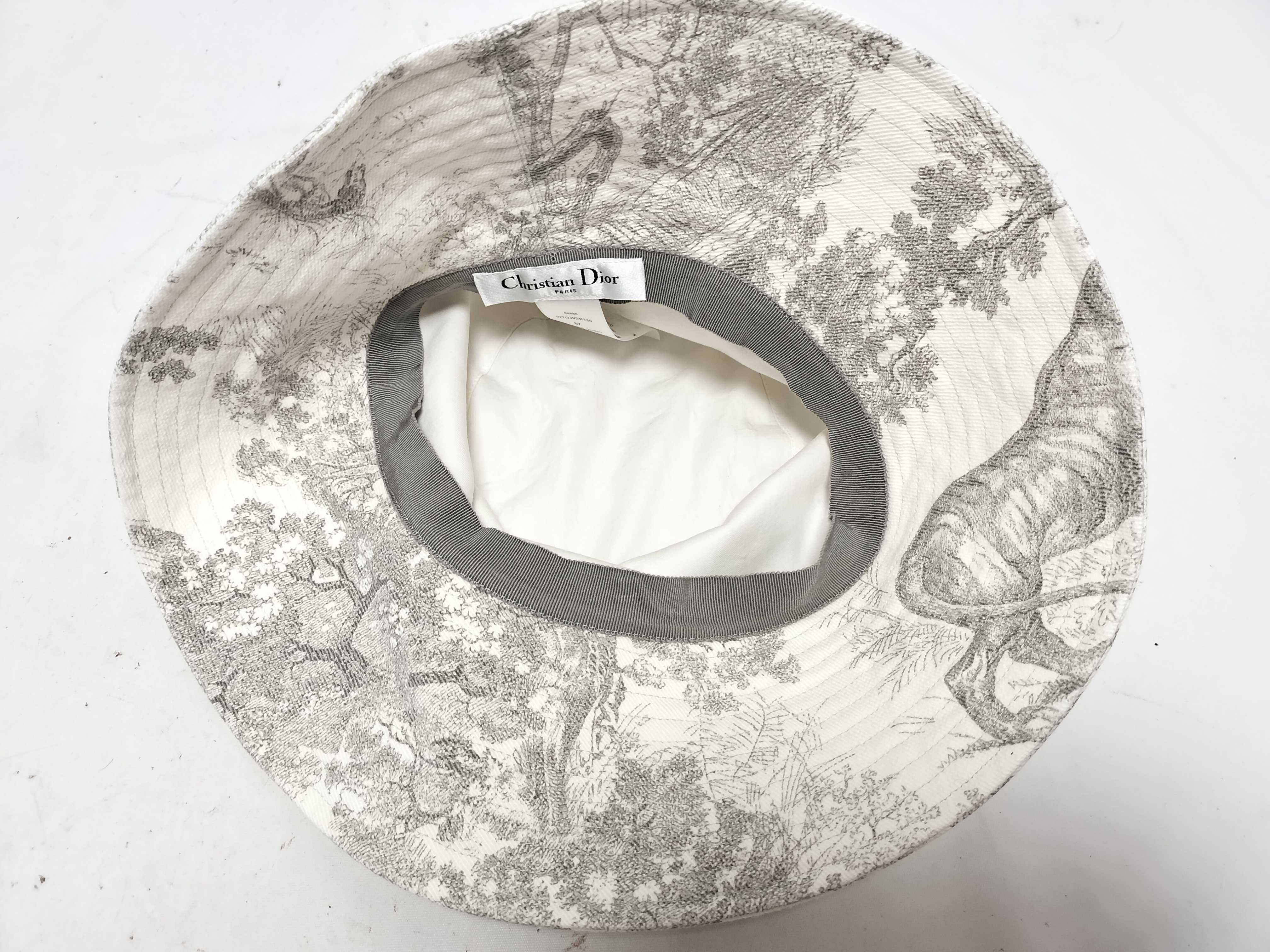 Bucket Hat, All-over Print, Ivory, Size 57, Other Accessories — view 4