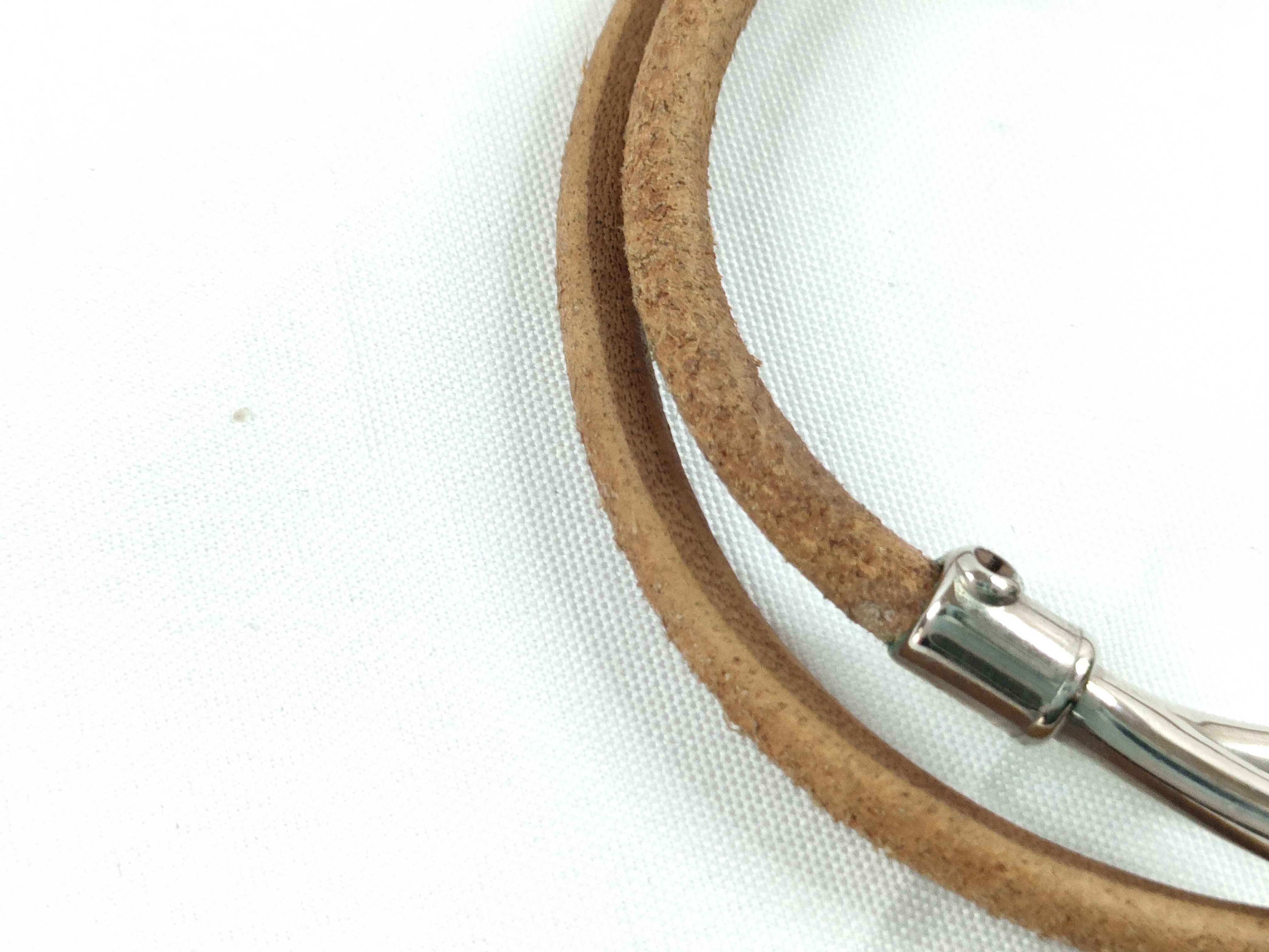 Jumbo Leather Choker Bracelet (Bracelet/Bangle) — view 7