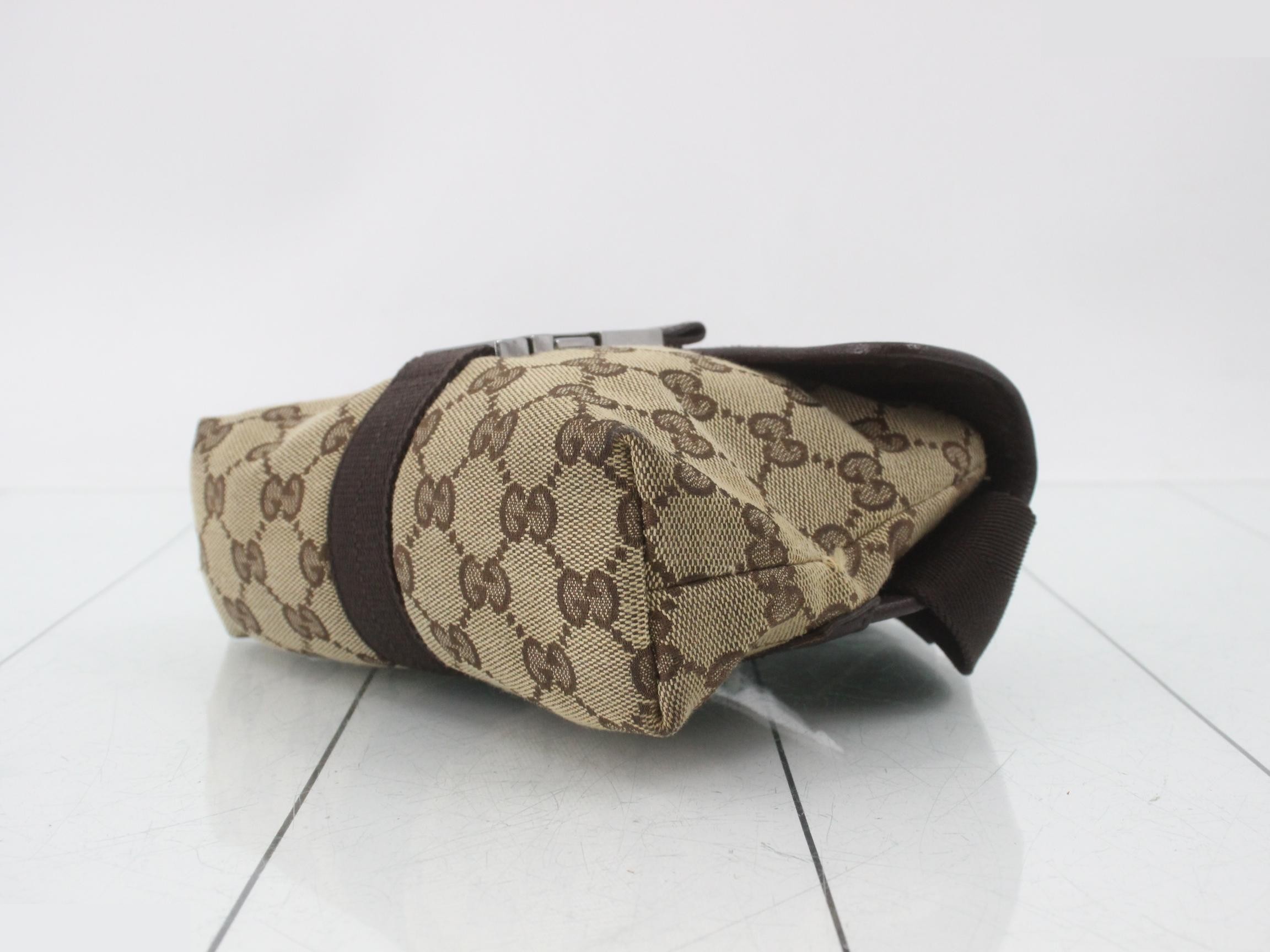 GG Canvas Waist Bag, Brown — view 6