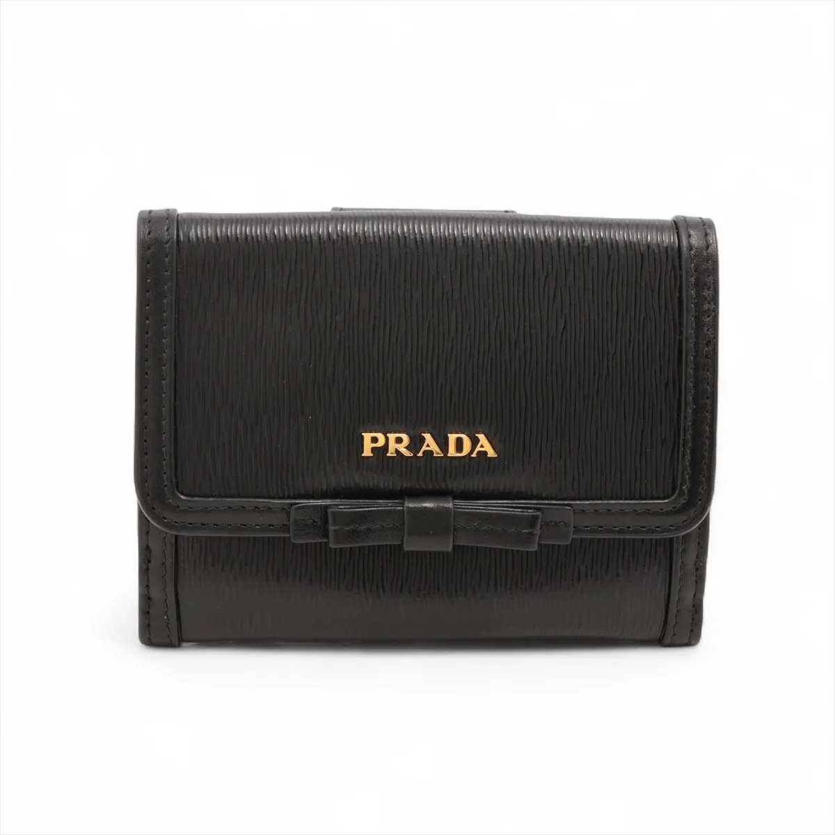 Vitello Move 1MH523 Leather Compact Wallet, Black