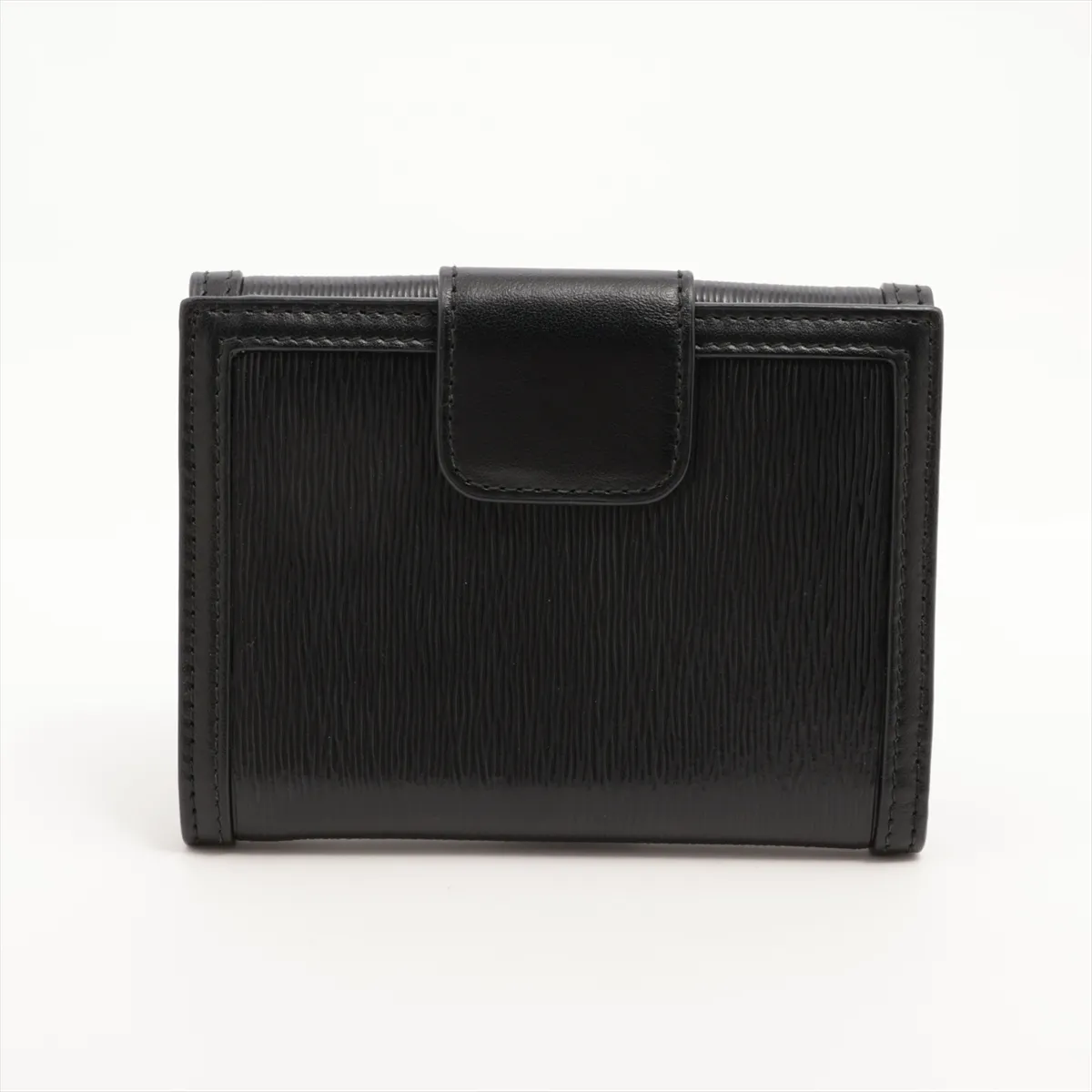 Vitello Move 1MH523 Leather Compact Wallet, Black — view 2
