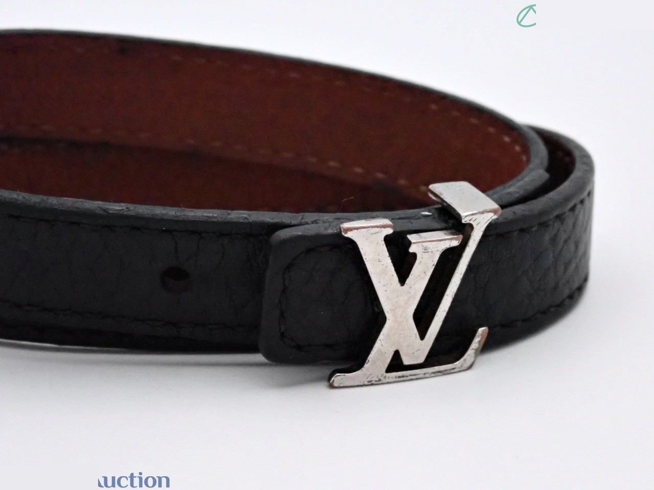 LV bracelet, leather, wrist circumference approximately 18cm — view 3
