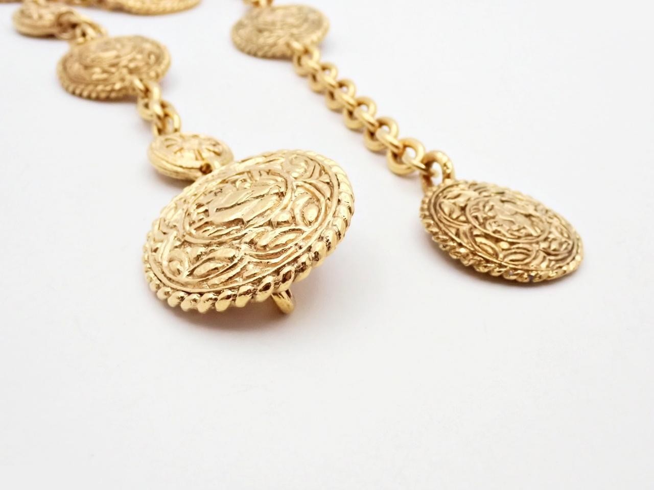 Coco Mark Gold Chain (approx. 80cm) — view 3