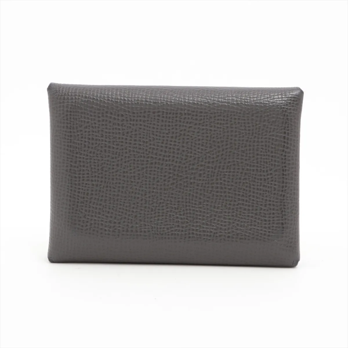 Hermès Calvi Duo Veau Epsom Coin Case, Gray, Silver Hardware, U: 2022 — view 2