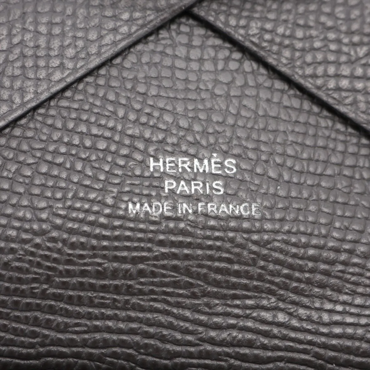 Hermès Calvi Duo Veau Epsom Coin Case, Gray, Silver Hardware, U: 2022 — view 7