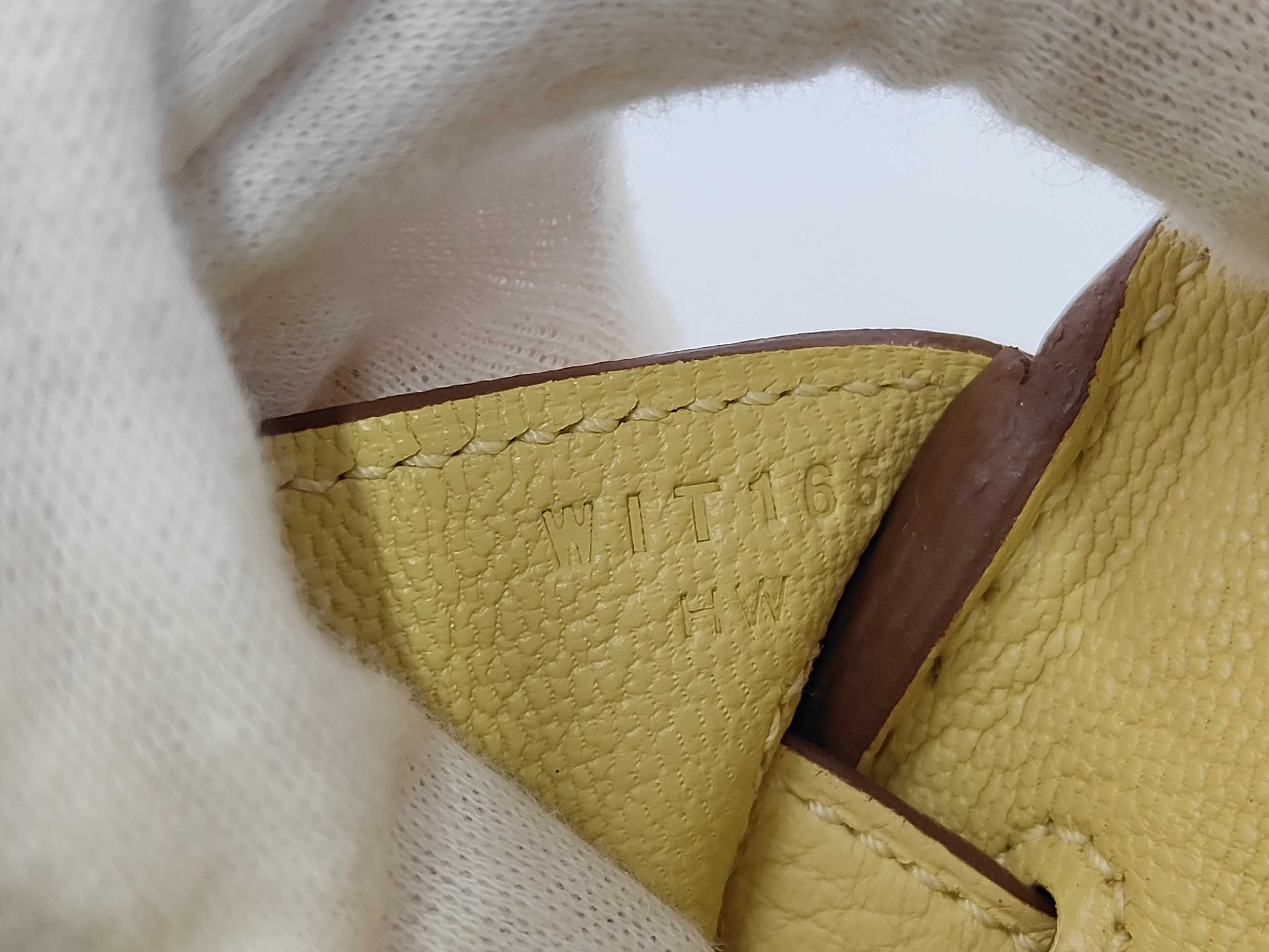 Birkin 25 Jaune Poussin W stamp SV hardware handbag — view 13